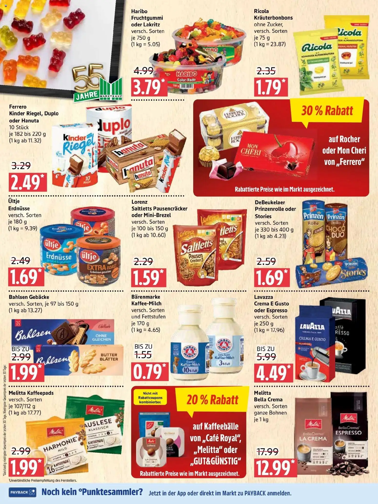Marktkauf Prospekt Prenzlau (ab 28.09.2026) » Angebote online | Seite: 6 | Produkte: Melitta, Haribo, Butter, Mon cheri