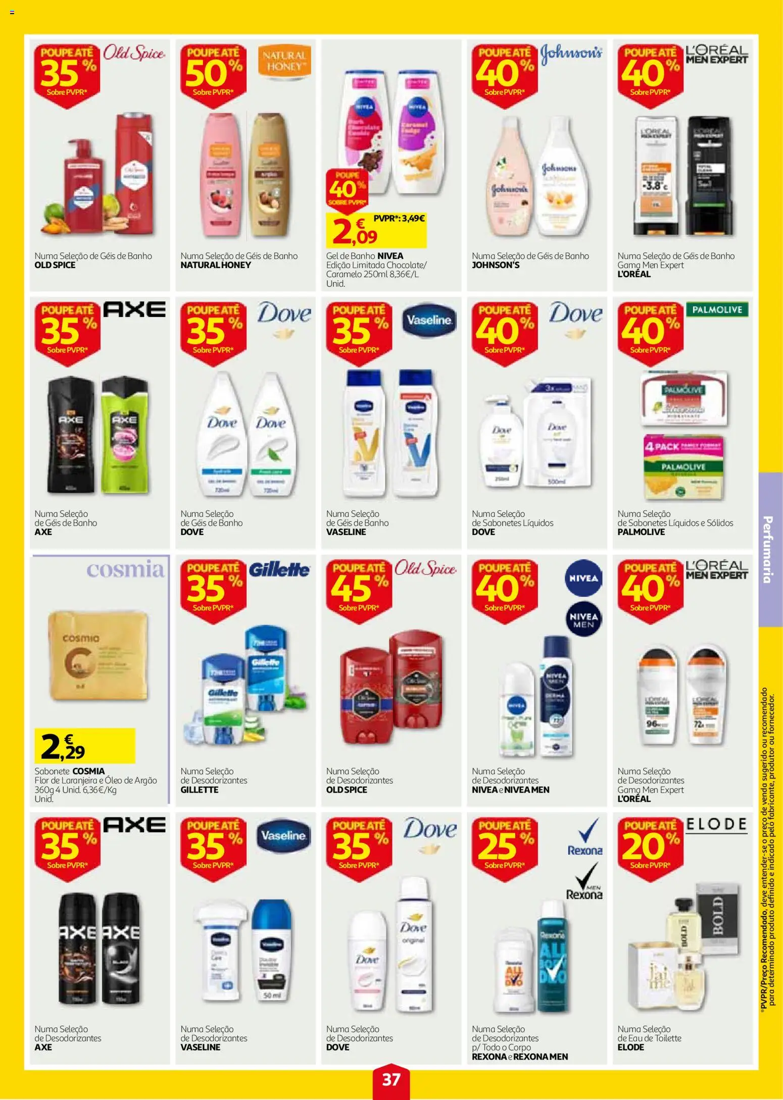Auchan folheto │ válido de 24/09/2026 | Página: 37 | Produtos: Eau de toilette, Sabonete, Banho, Óleo