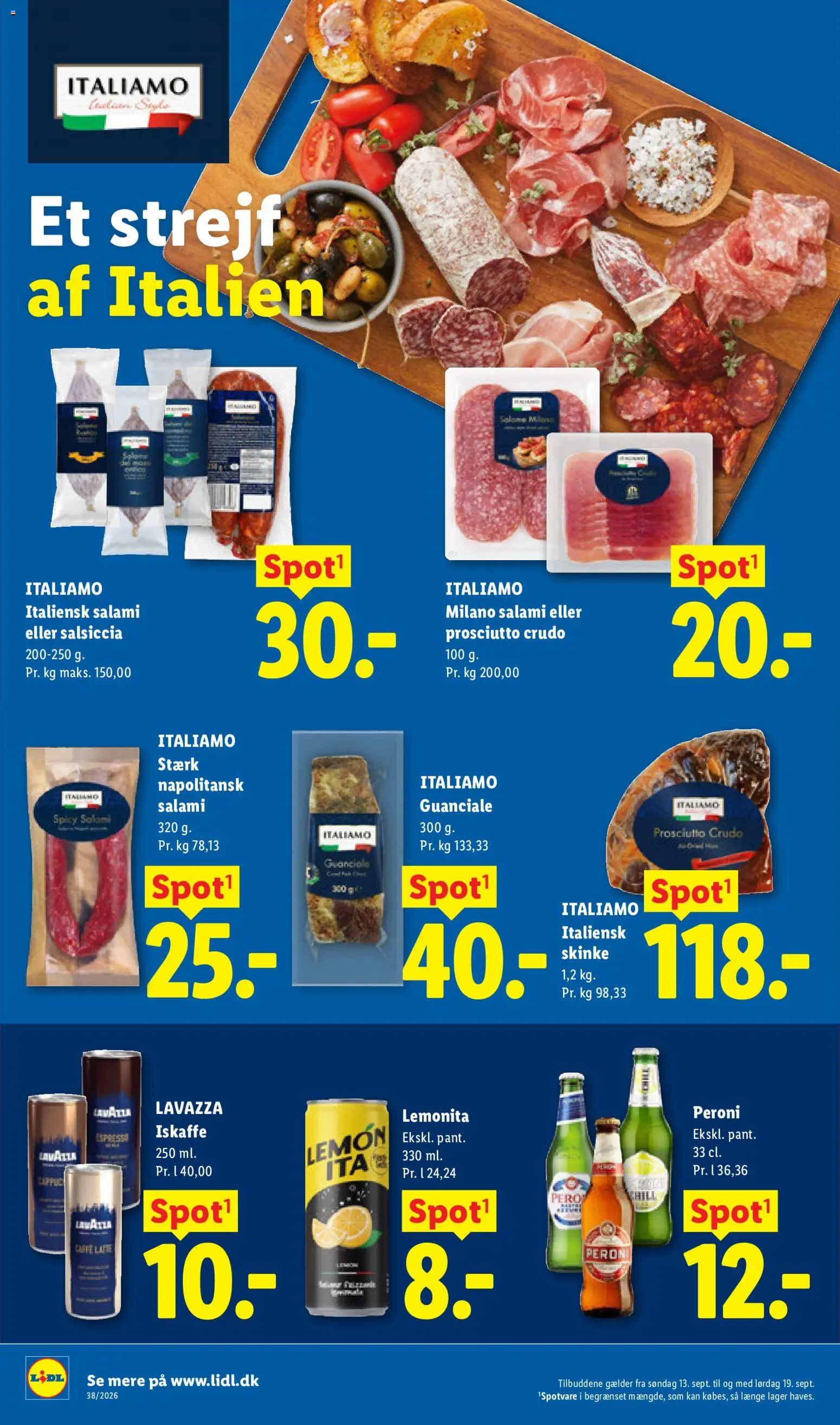 Lidl tilbudsavis – gyldig fra 13/09/2026 | Side: 28 | Produkter: Salami, Skinke, Søm
