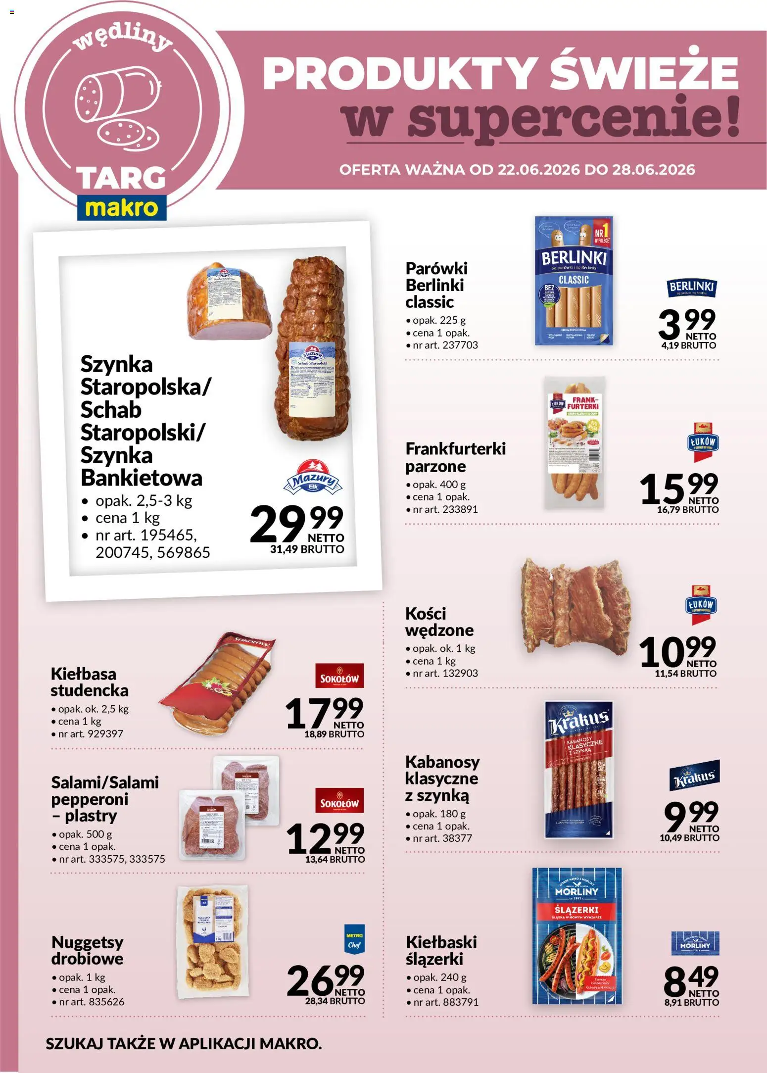 Makro gazetka - Produkty świeże w supercenie od 22.06.2026 | Strona: 2