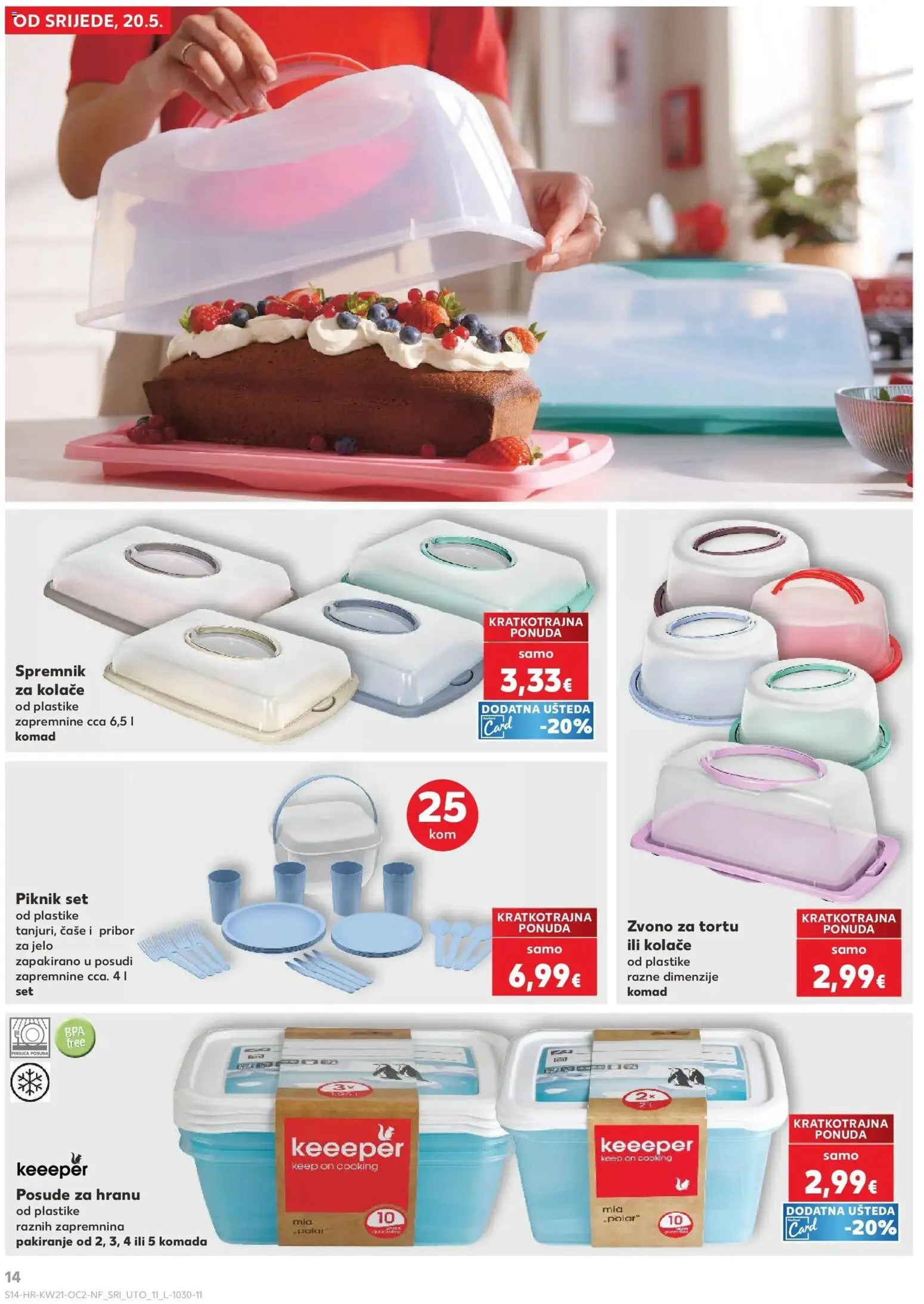 Kaufland katalog | vrijedi od 20.05.2026 | Stranica: 14 | Proizvodi: Čaše, Pribor za jelo