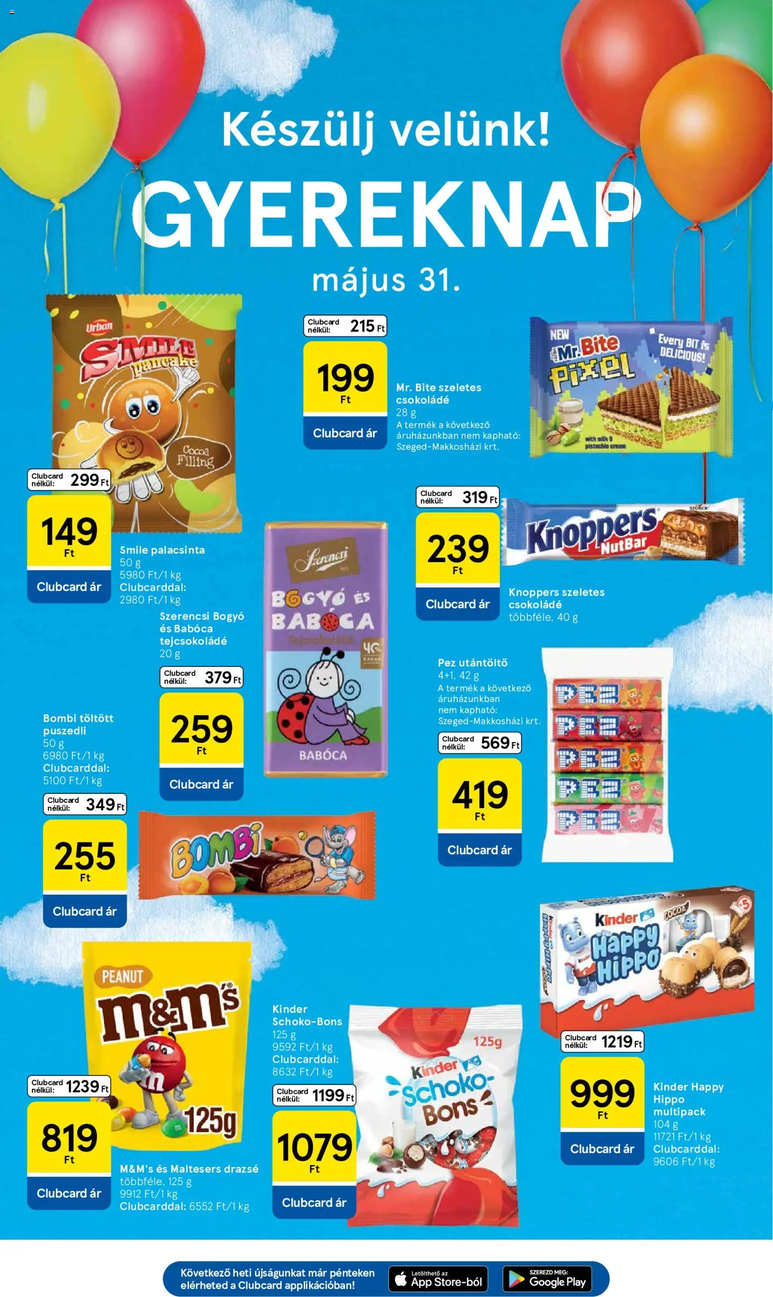 Tesco akciós ujság - amely érvényes a következő dátumtól: 21.05.2026 | Oldal: 5 | Termékek: Drazsé, Puszedli, Tejcsokoládé, Csokoládé