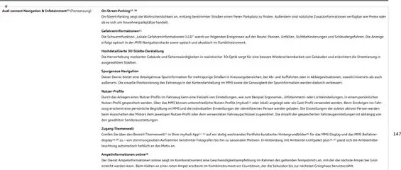 Audi Prospekt ab 23.06.2026 gültig | Seite: 147 | Produkte: Navigation