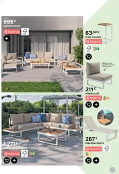 Pré-visualização Leroy Merlin Arquipélago da Madeira Jardim válido de 12.03.2026 | Página: 15 | Produtos: Sofá, Espreguiçadeira, Mesa