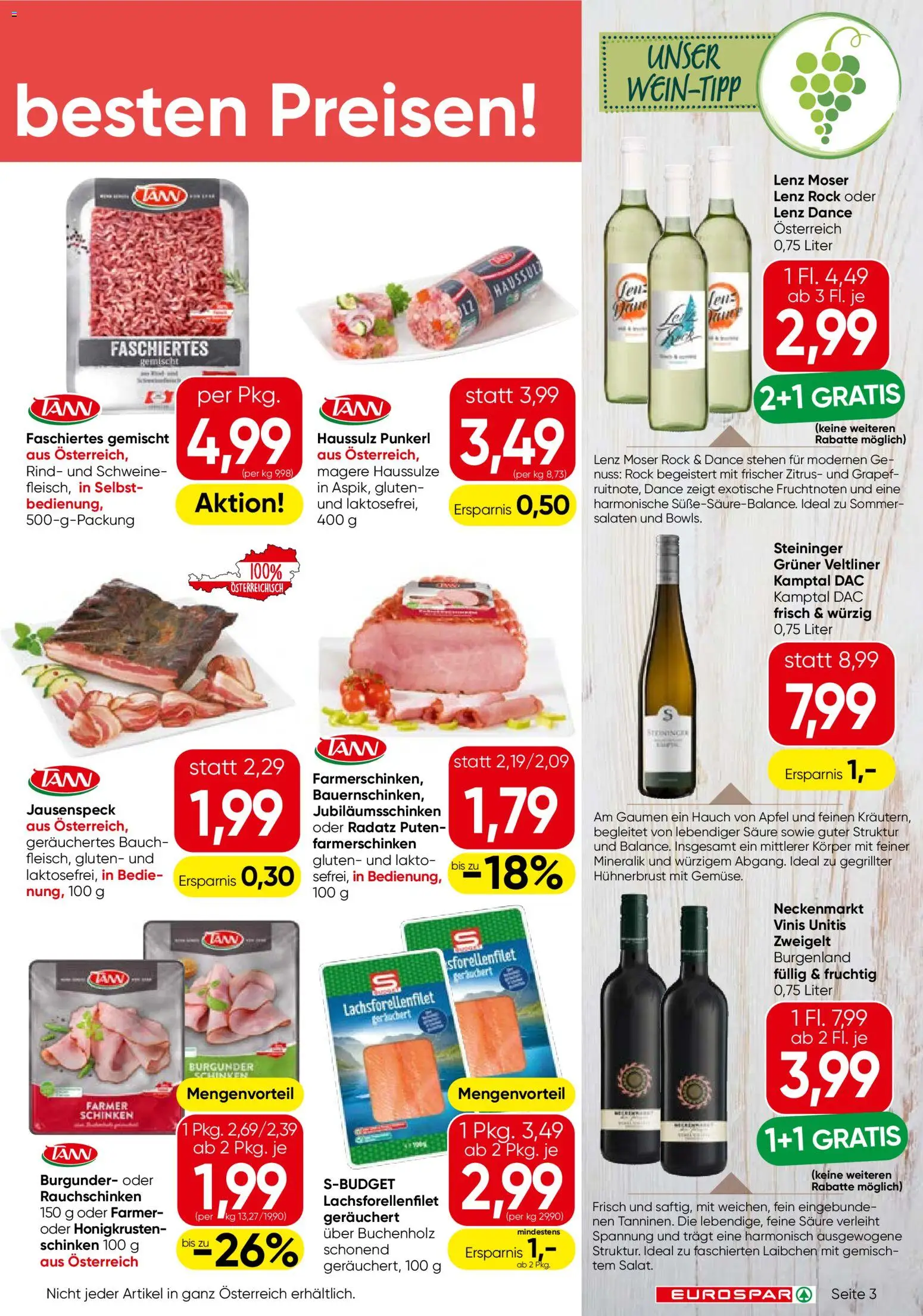 Eurospar Flugblatt gültig ab 01.07.2026 | Seite: 3
