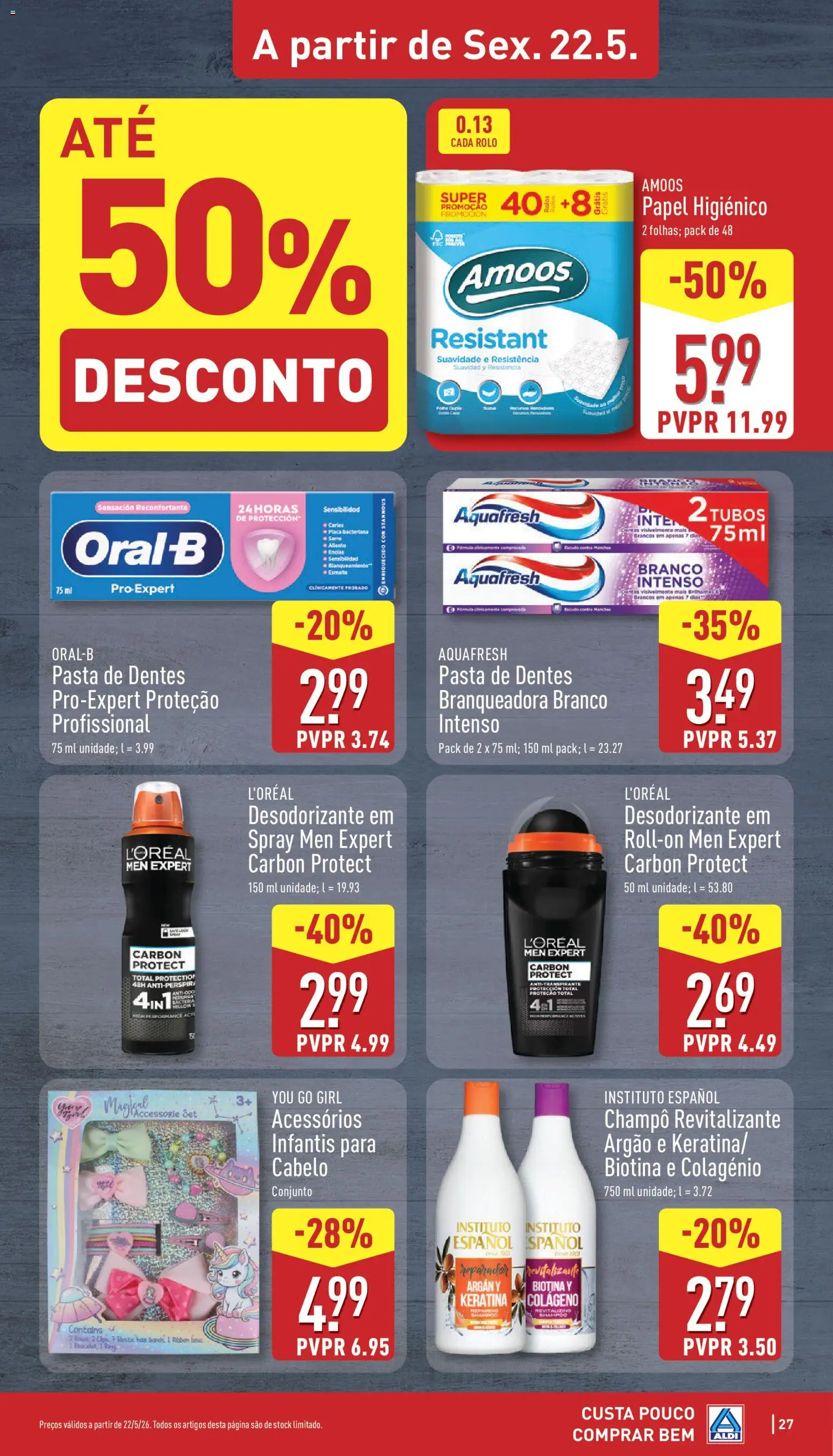 Aldi folheto | 18/05/2026 |  🎉 Como obter um desconto limitado? Poupe ainda hoje! | Portugal