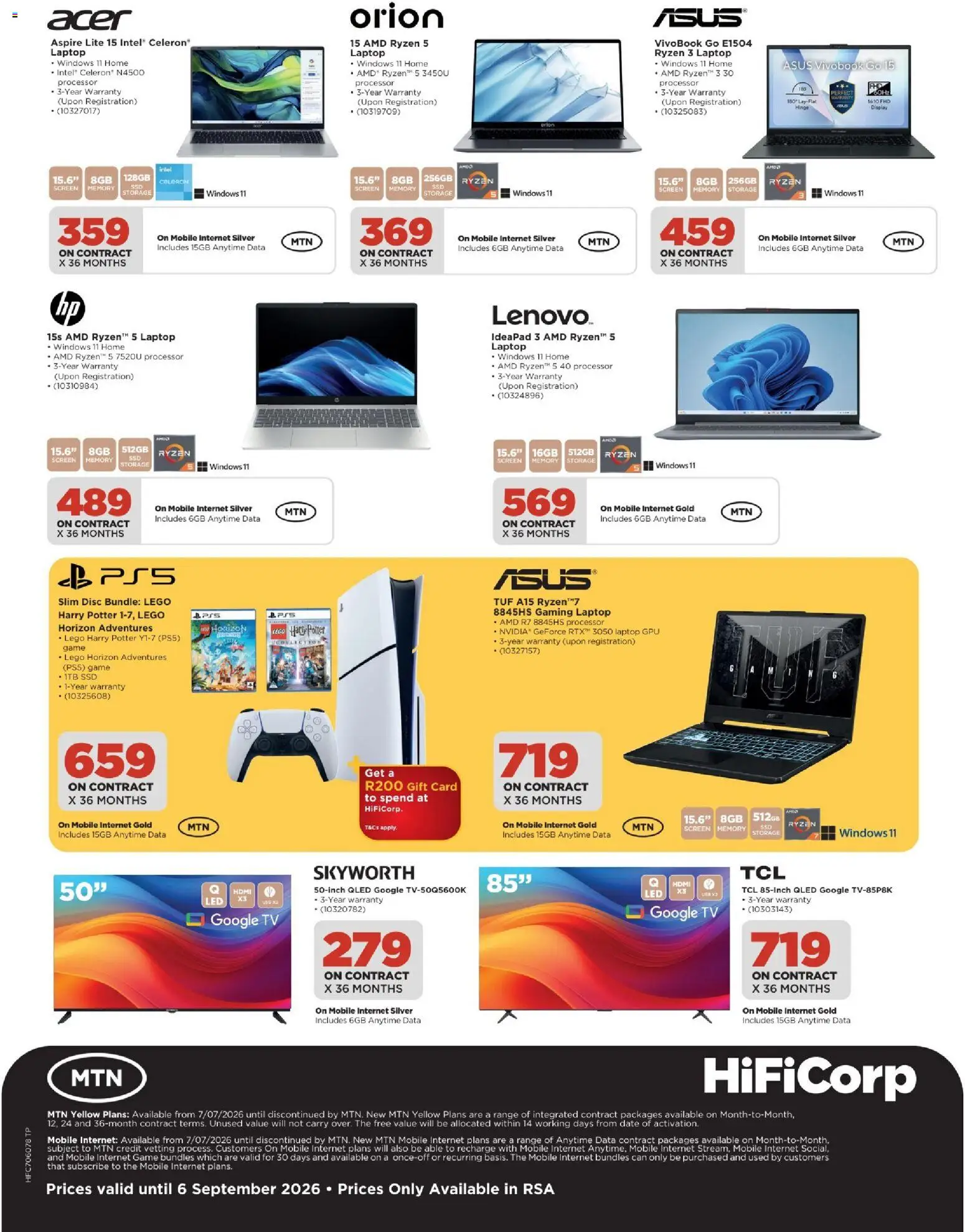 New HiFi Corp catalogue – valid from 07/08/2026 | Page: 4 | Products: Data, Laptop, TV, LEGO