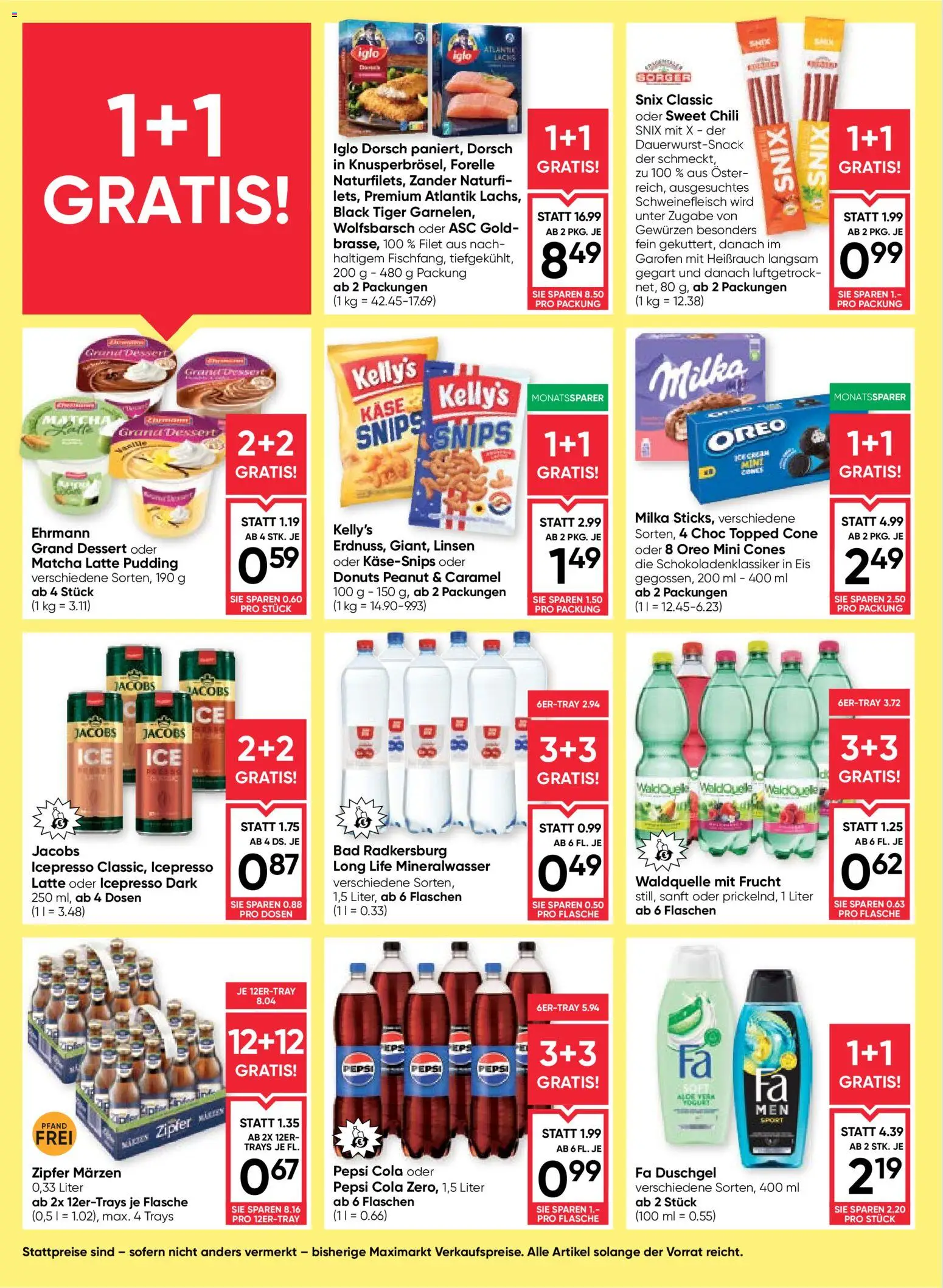 Maximarkt Flugblatt gültig ab 27.08.2026 | Seite: 14 | Produkte: Matcha, Mineralwasser, Bad, Schweinefleisch