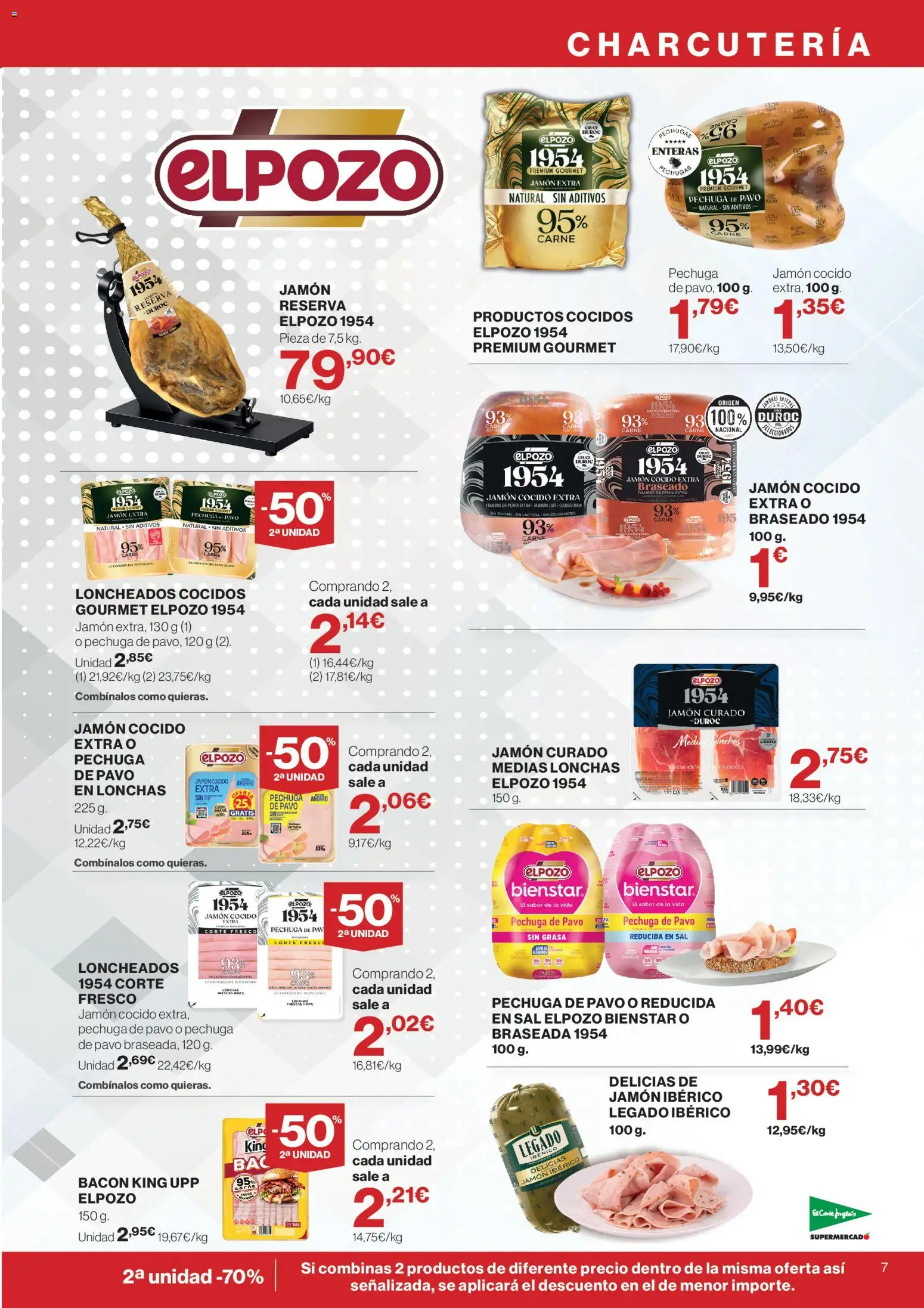 El Corte Inglés ofertas │ válido desde el 10/09/2026 | Página: 7 | Productos: Jamón ibérico, Jamón, Carne, Pavo