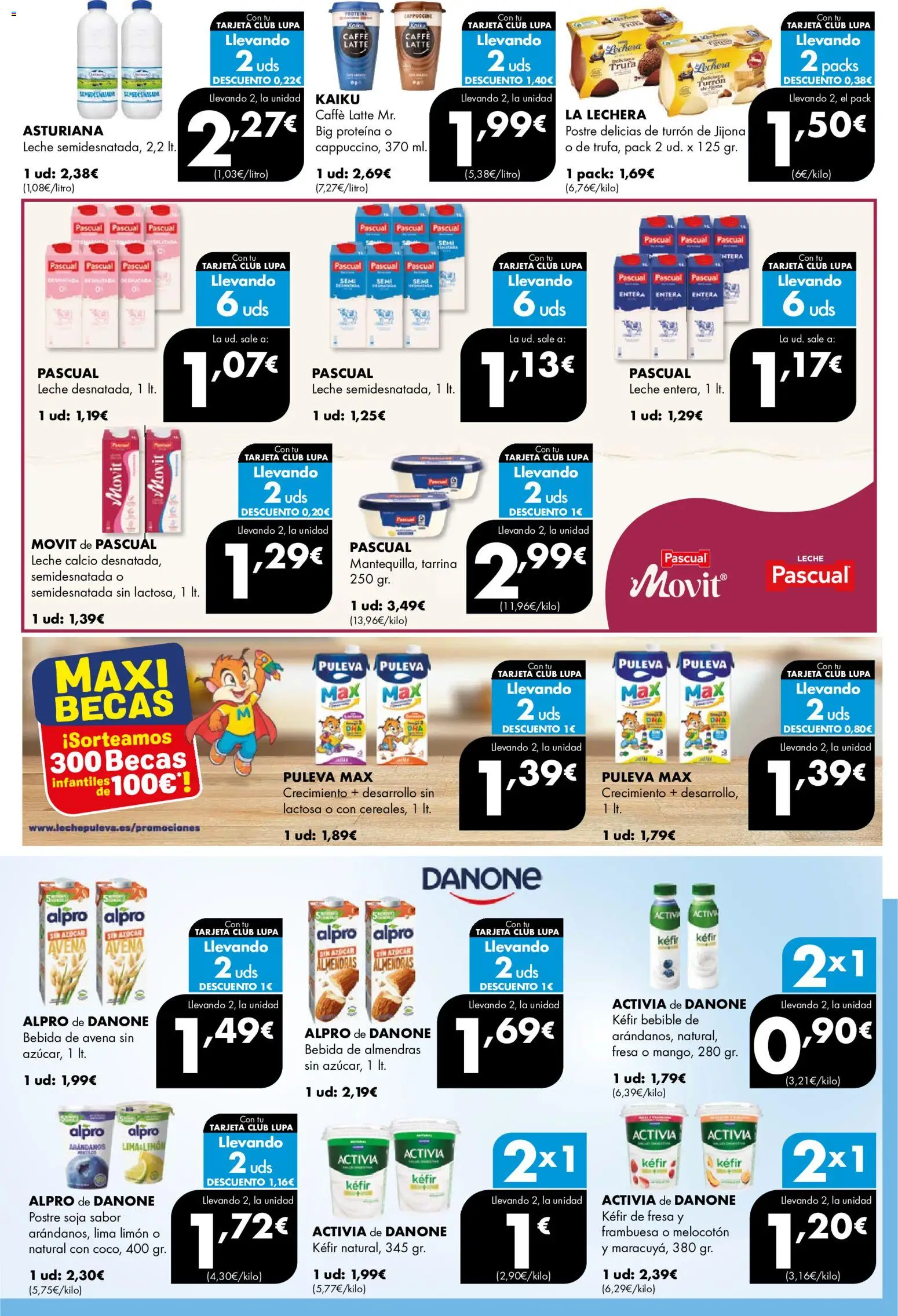 Lupa Supermercados folleto │ válido desde el 17/09/2026 | Página: 4 | Productos: Proteína, Kéfir, Leche semidesnatada, Leche