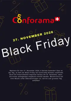 Conforama Black Friday Vorankündigung ab 23.10.2026 gültig