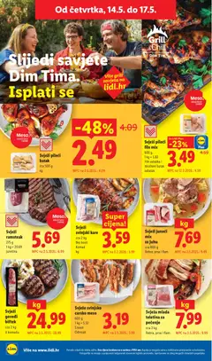 Svježi pileći batak, cca 500 g kg - Pregled kataloga iz trgovine Lidl, vrijedi od 11.05.2026 | Stranica: 52 | Proizvodi: Teletina, Pileći file, Meso, Junetina