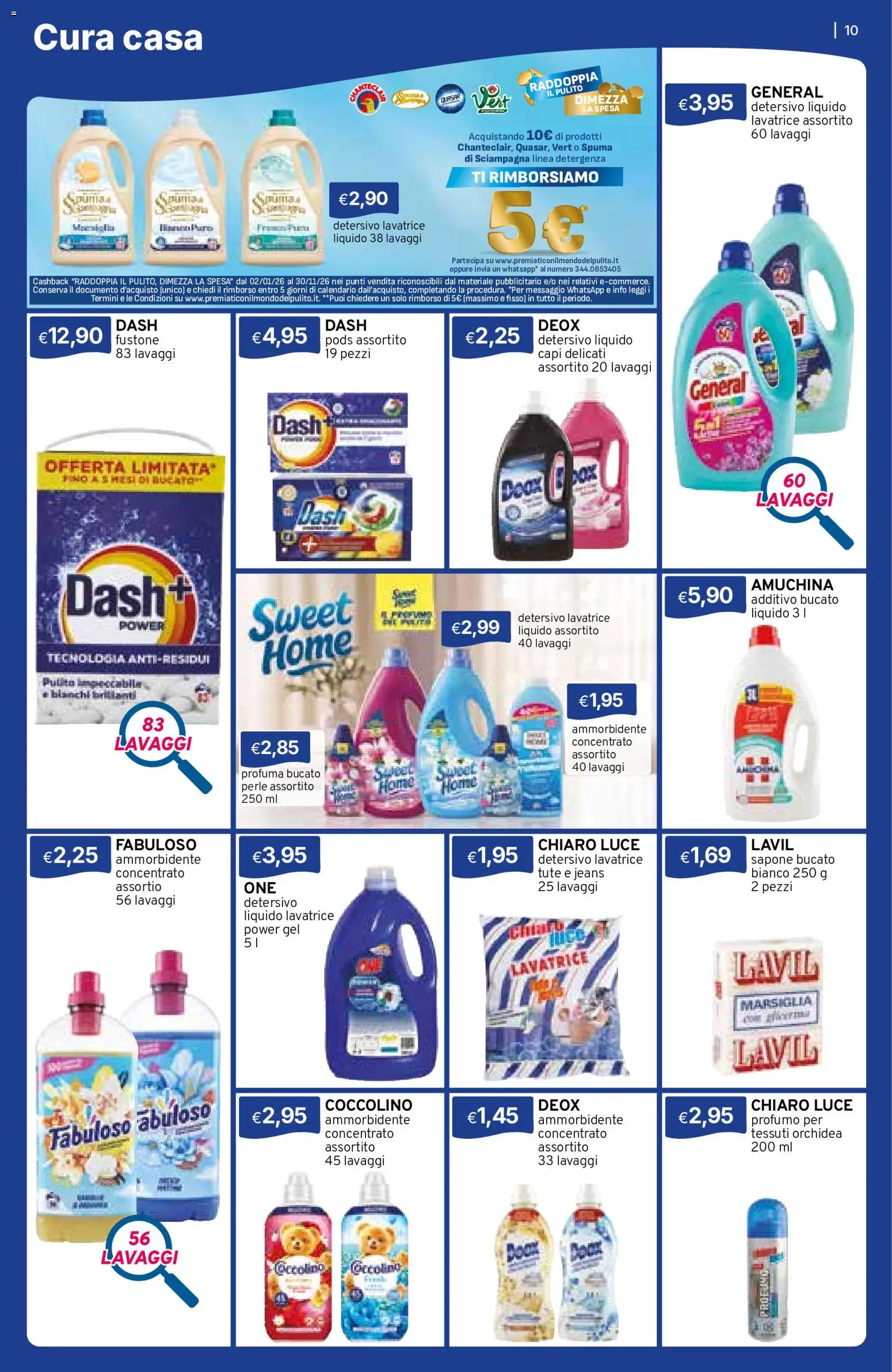 Volantino Sirene Blu del 01/10/2026 | Pagina: 10 | Prodotti: Sapone, Ammorbidente, Jeans, Orchidea