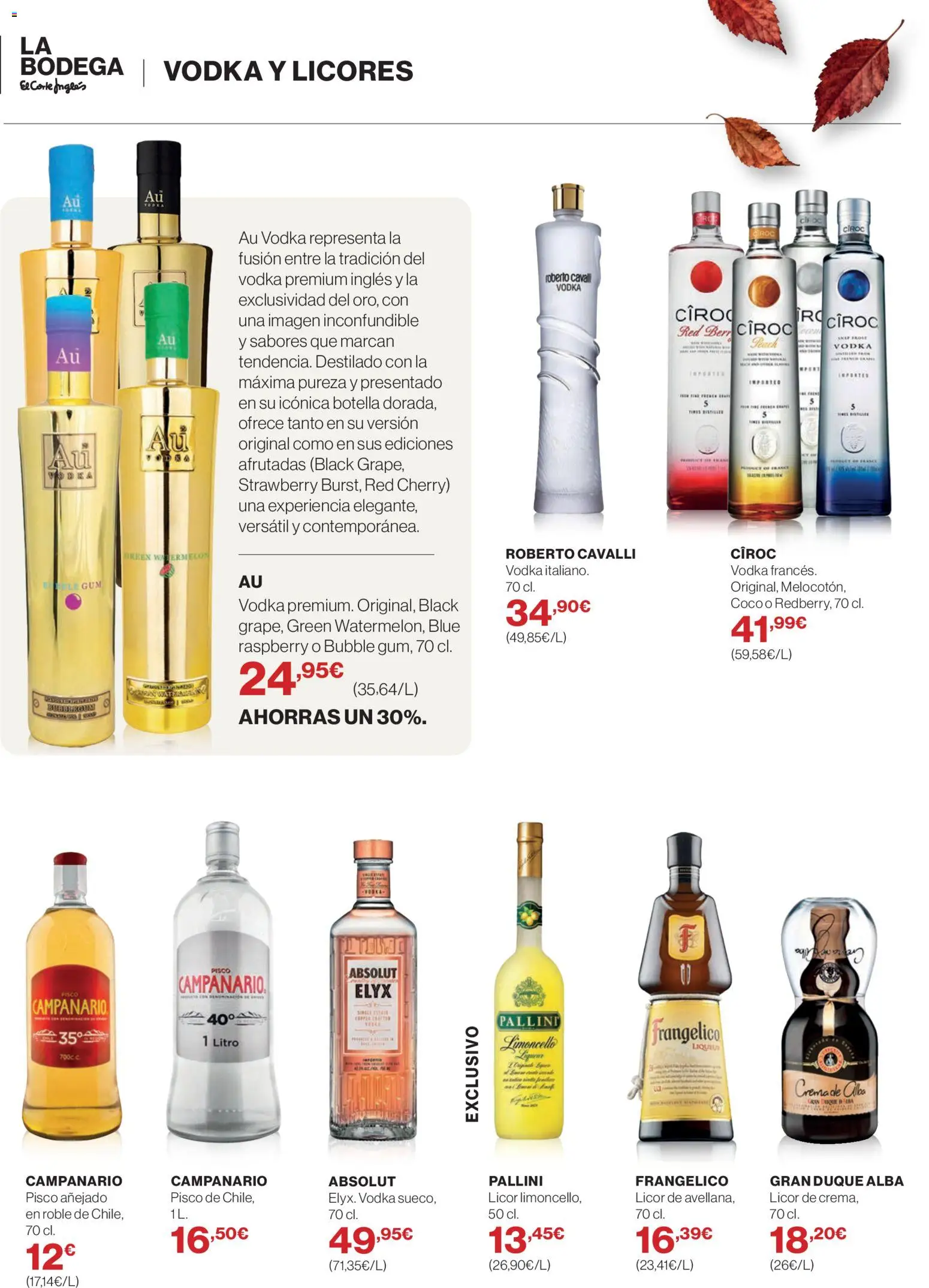 Supercor - Bodega octubre 26 │ válido desde el 01/10/2026 | Página: 30 | Productos: Licor, Coco, Crema, Vodka