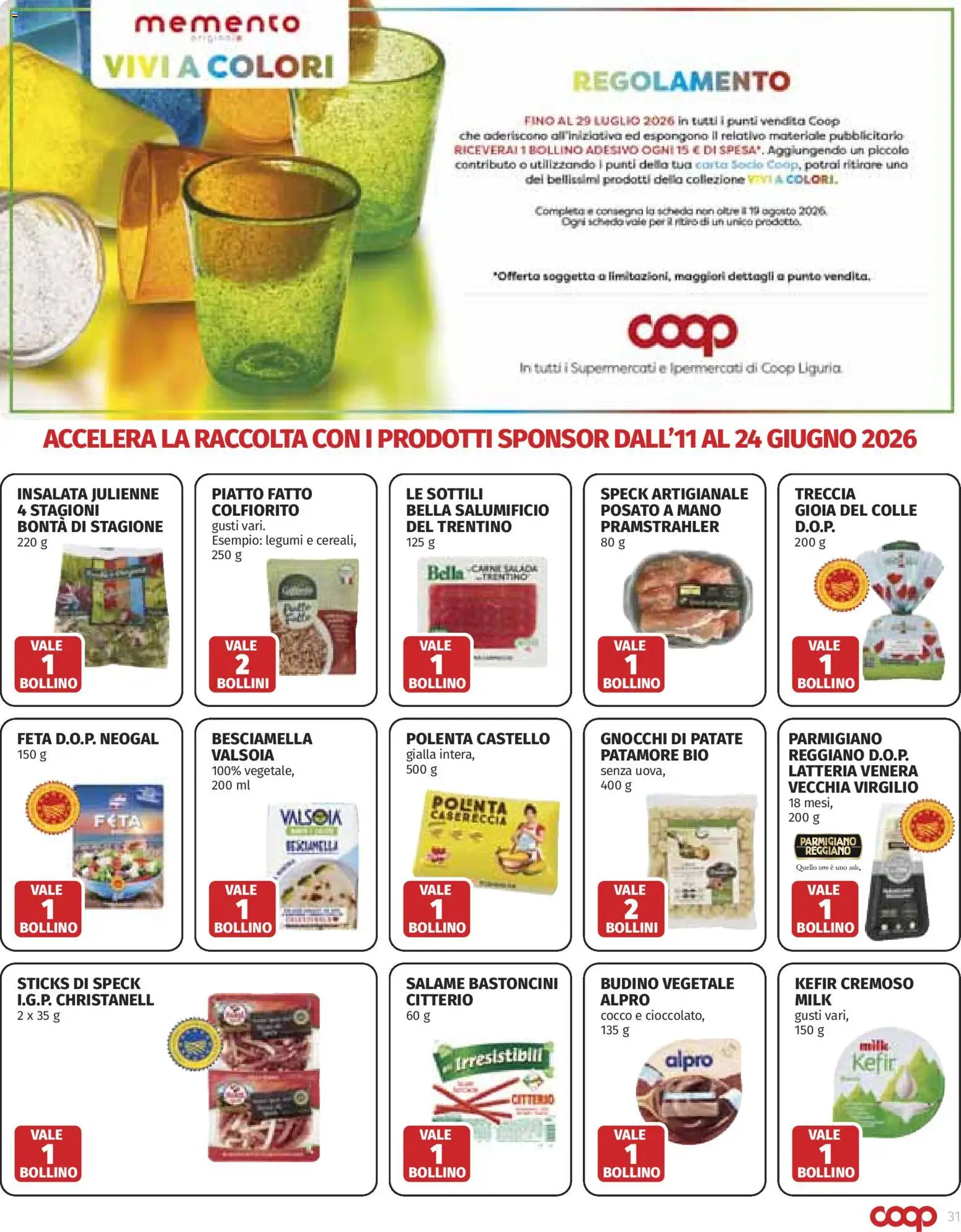 Volantino COOP del 11.06.2026 | Pagina: 31 | Prodotti: Speck, Patate, Cocco, Gnocchi