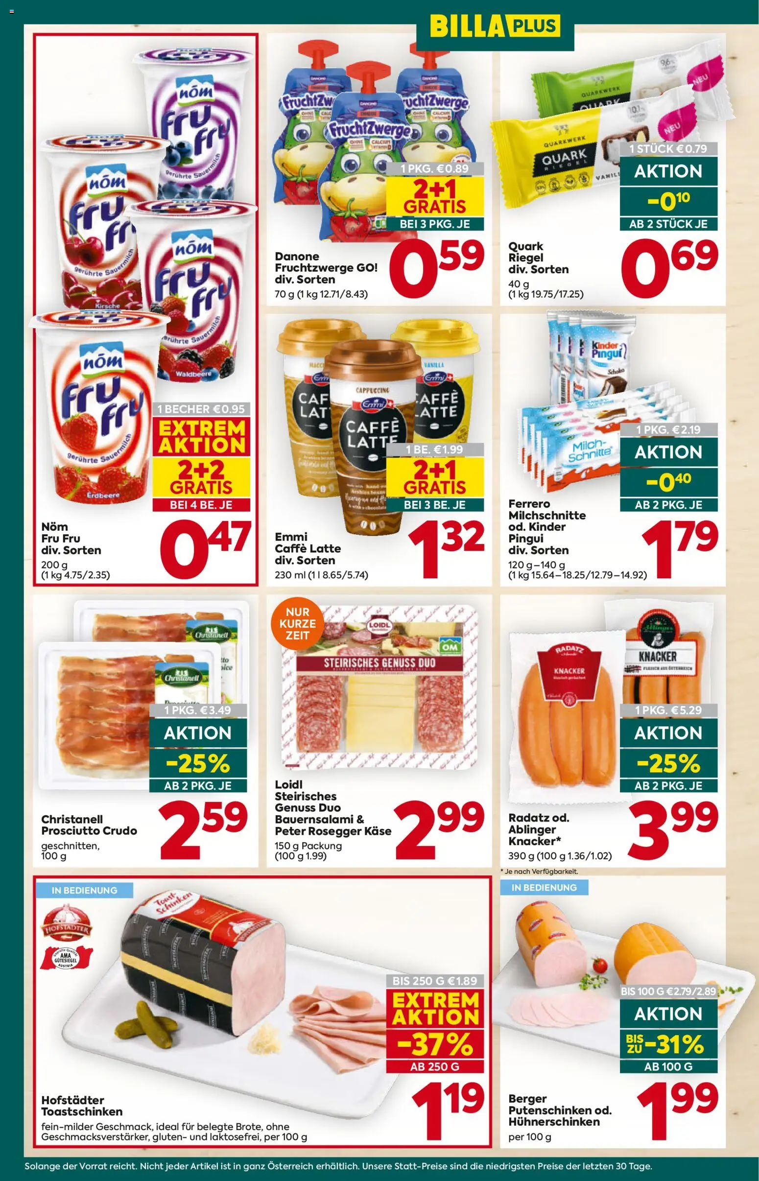 Billa Plus Flugblatt gültig ab 28.05.2026 | Seite: 14 | Produkte: Milch, Käse, Schinken