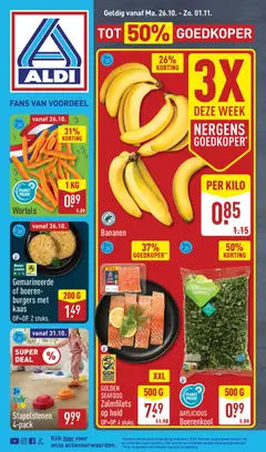 Aldi folder - Voorbeeld van een folder van Aldi, geldig van 26-10-2026