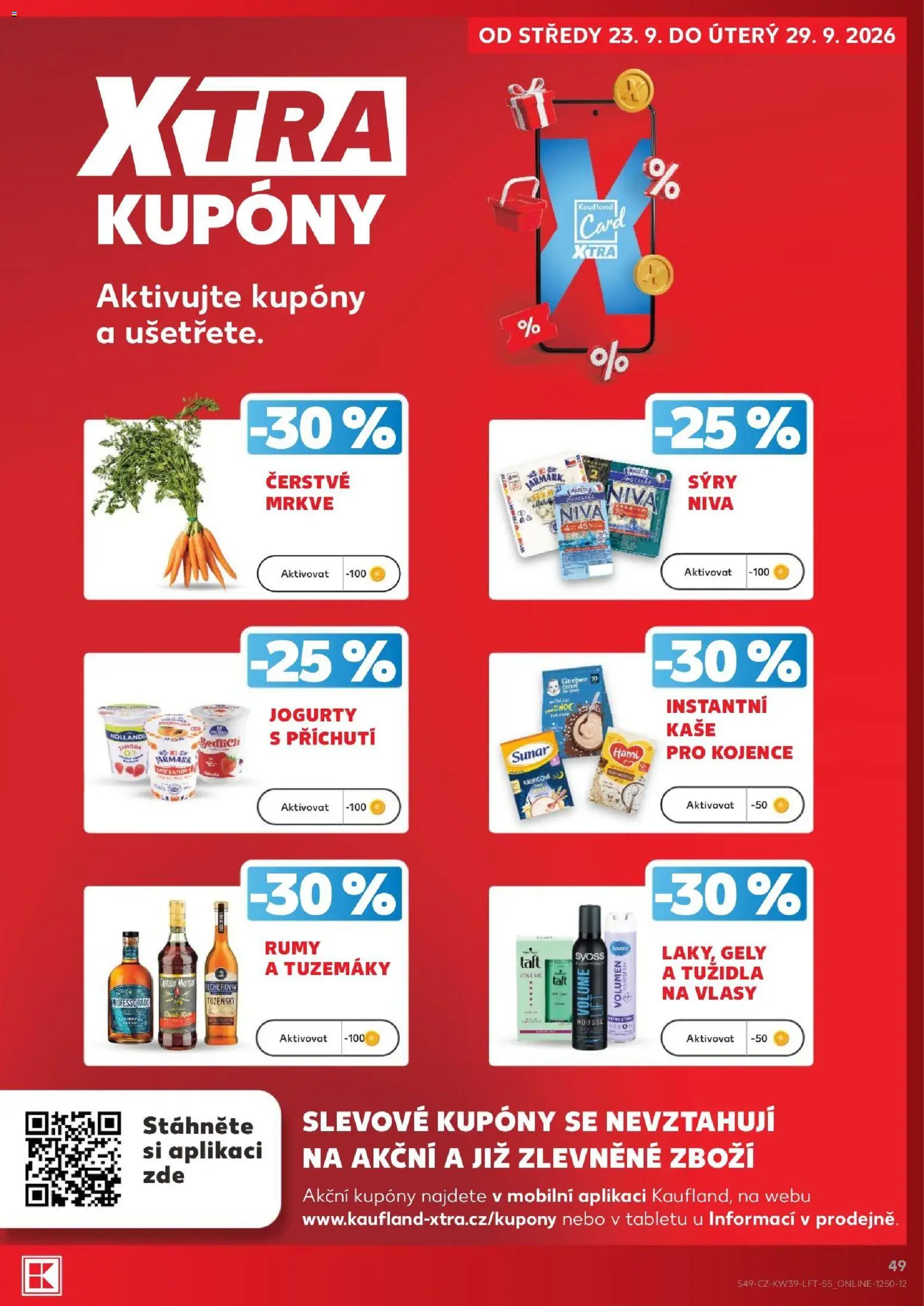 Kaufland leták - Kolín od 23.09.2026 | Strana: 49 | Produkty: Syoss, Jogurty, Becherovka, Hami