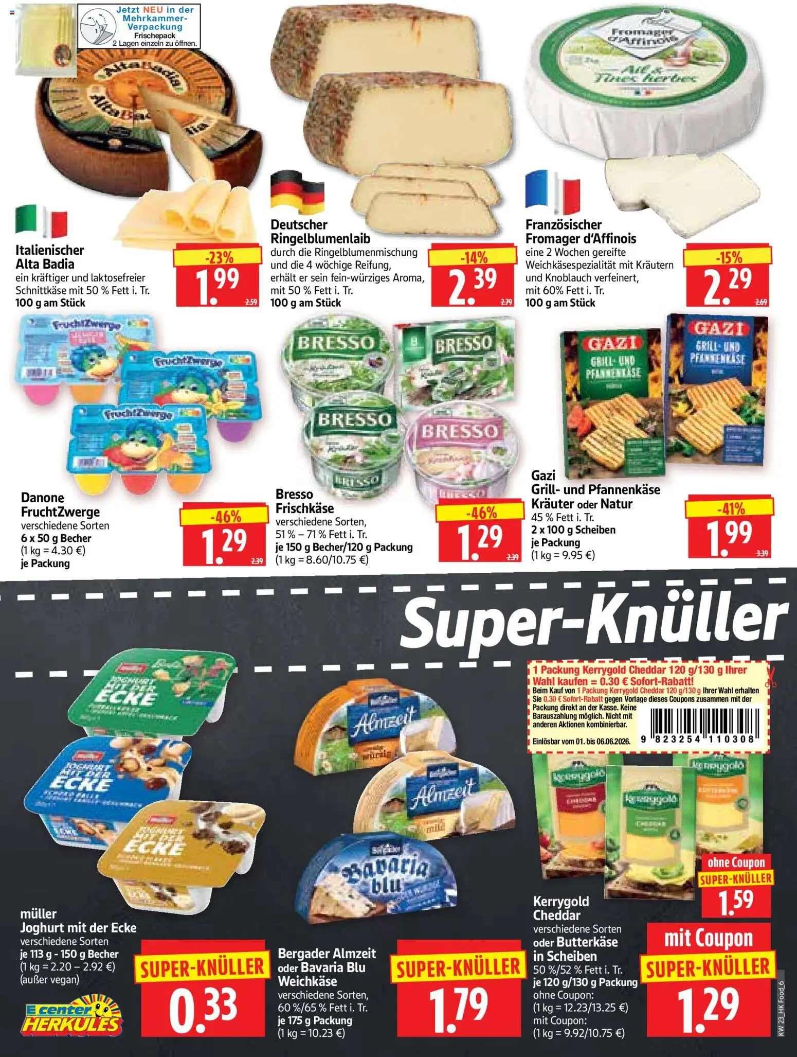 HERKULES Prospekt – gültig ab 01.06.2026 | Seite: 6 | Produkte: Grill, Joghurt, Bresso, Knoblauch