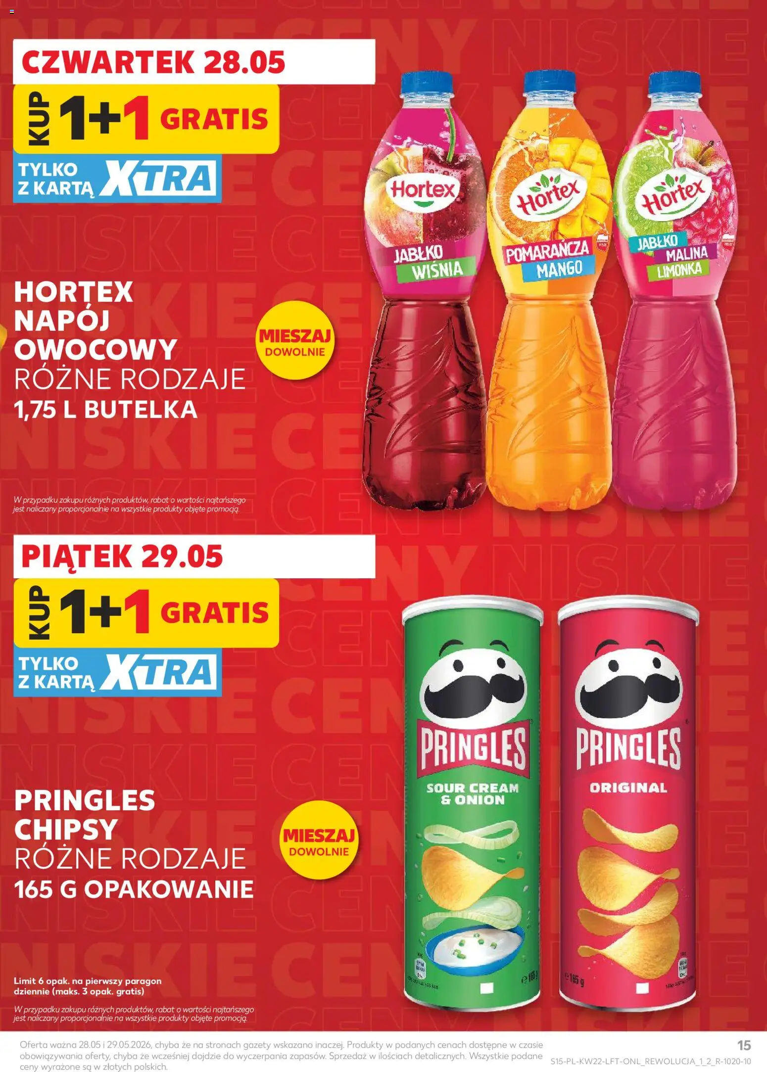 Kaufland Polsko leták od 28.05.2026 | Strana: 15 | Produkty: Mango, Pringles, Chipsy