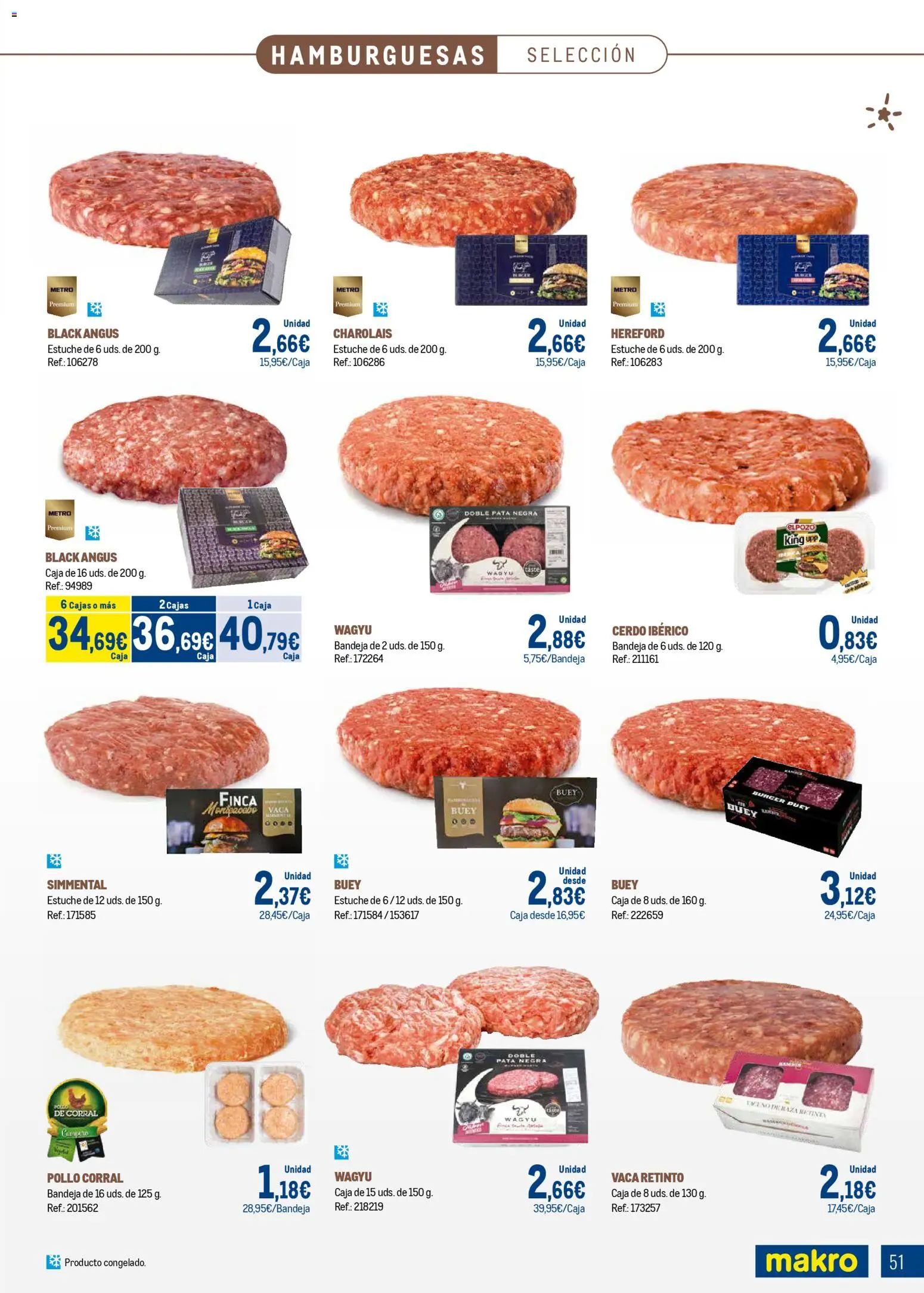 Makro - Expertos en carnes │ válido desde el 09.03.2026 | Página: 51 | Productos: Cerdo, Bandeja, Caja