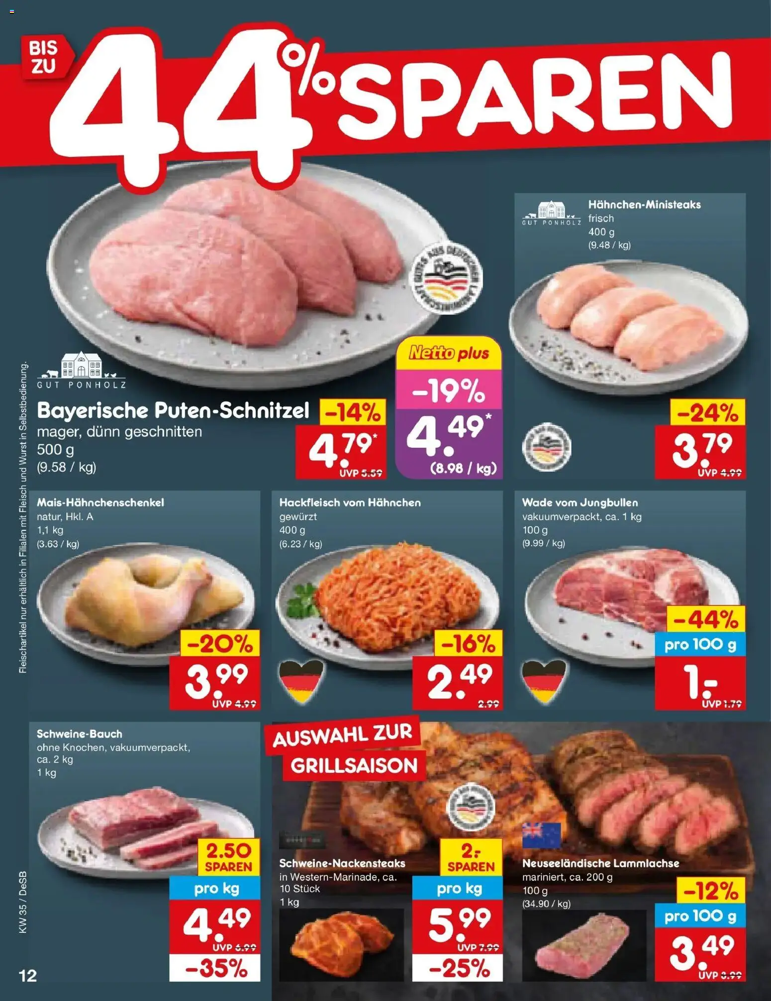 Netto Marken-Discount Prospekt Stuttgart – gültig ab 24.08.2026 | Seite: 18 | Produkte: Schweinebauch, Wurst, Fleisch, Hackfleisch