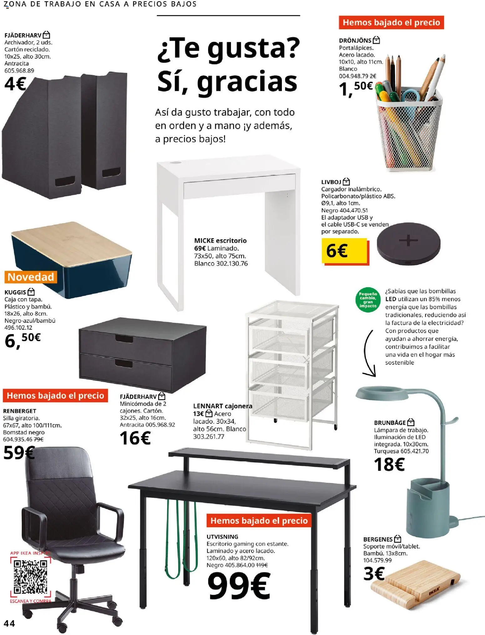 IKEA - Precios bajos │ válido desde el 13.04.2026 | Página: 44 | Productos: Adaptador, USB, Cajonera, Caja