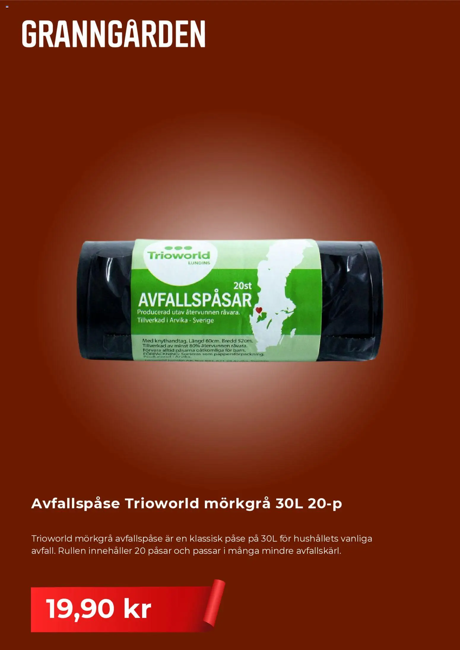 Granngården reklamblad aktuell från 01/09/2026 | Sida: 5 | Produkter: Avfallspåsar