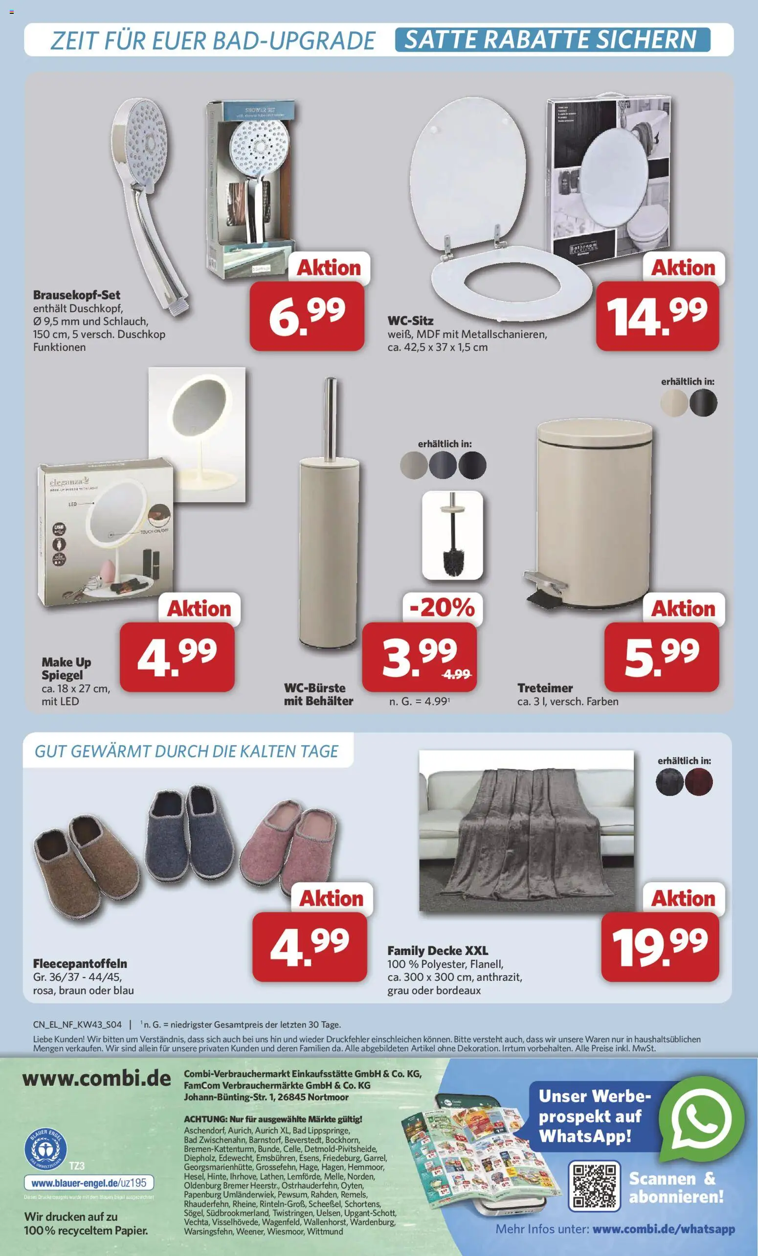Combi Sonderangebote – gültig ab 19.10.2026 | Seite: 4 | Produkte: Decke, Bad, Spiegel