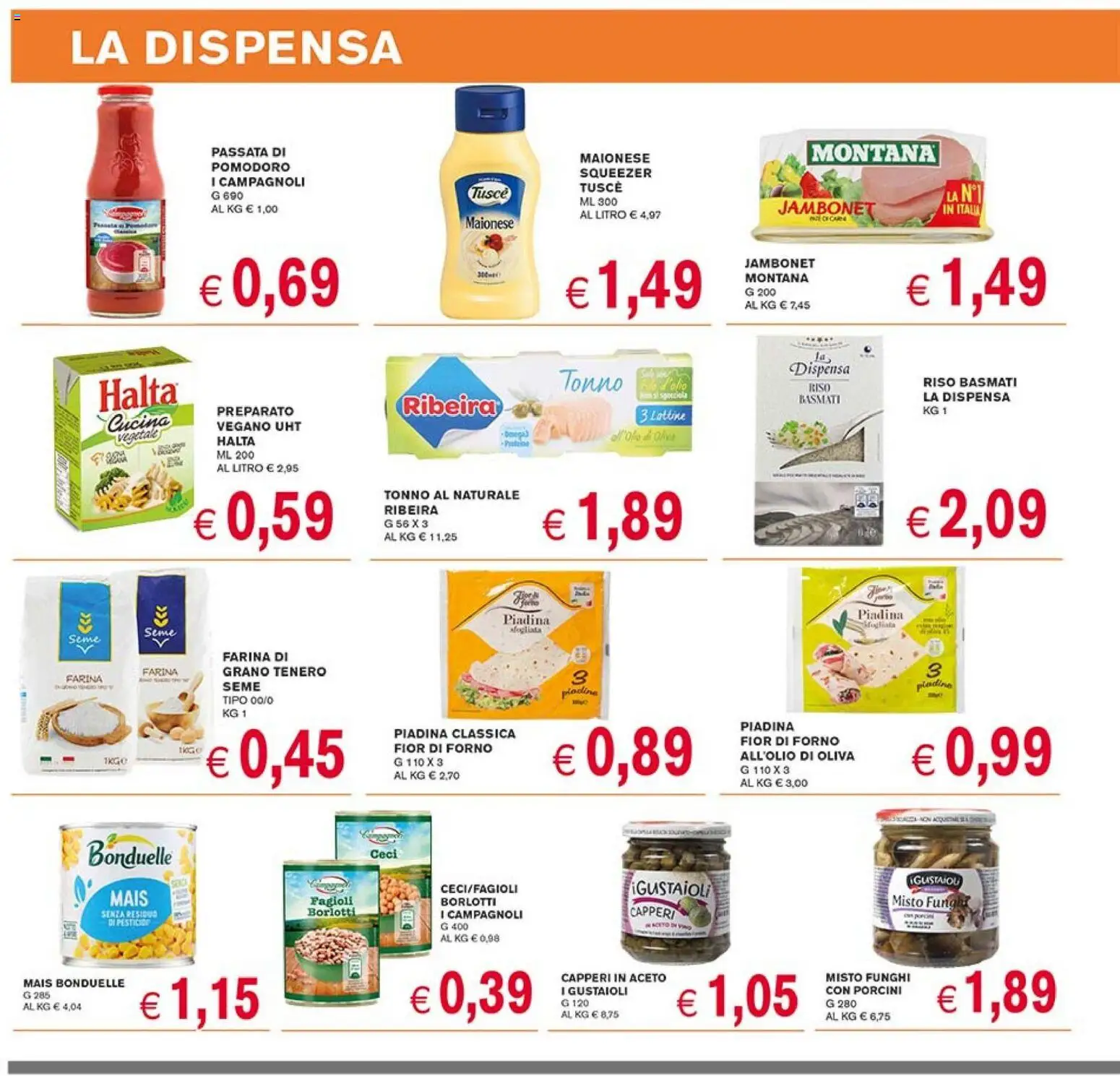 Volantino Coal del 02/07/2026 | Pagina: 8 | Prodotti: Riso Basmati, Maionese, Piadina, Tonno al naturale