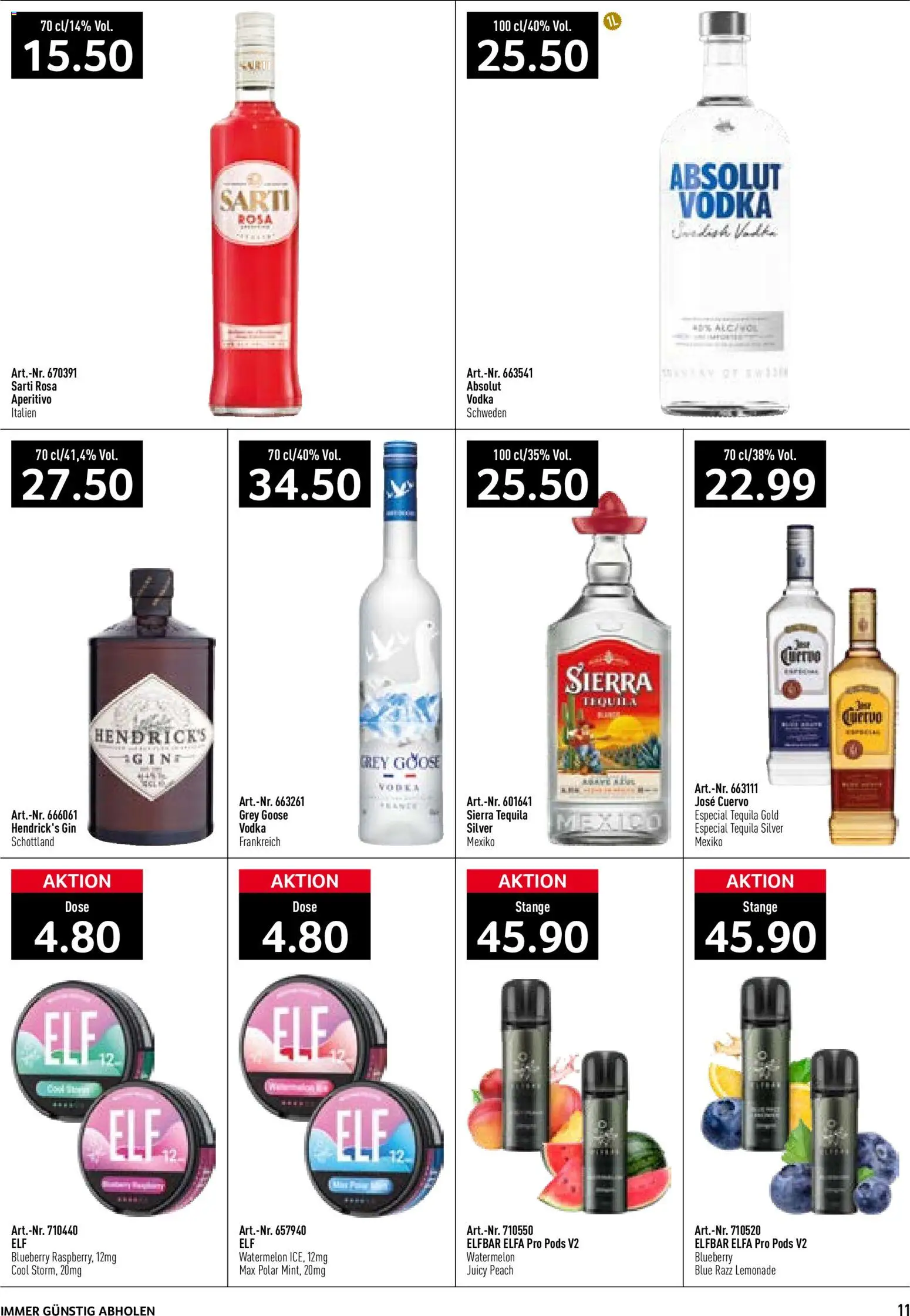 Prodega aktionen Getränkefestival – gültig ab 29.06.2026 | Seite: 11 | Produkte: Gin