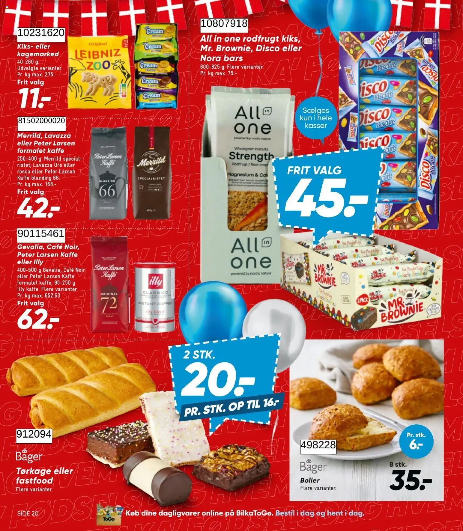 Bilka tilbudsavis – gyldig fra 14/08/2026 | Side: 22 | Produkter: Dagligvarer, Brownies, Kiks, Kaffe