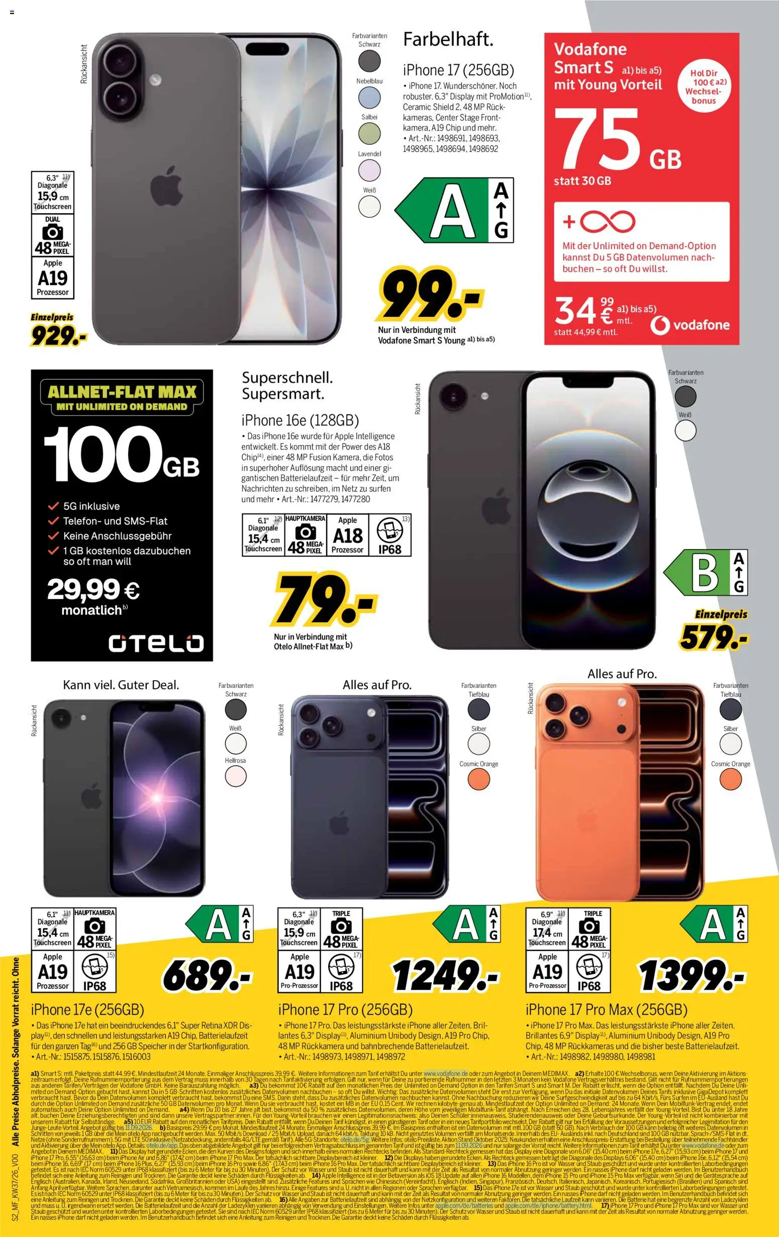 Medimax Mobilfunk Woche – gültig ab 05.09.2026 | Seite: 2 | Produkte: Batterie, Iphone, Apple, Wasser