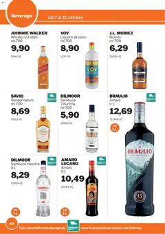 Anteprima del volantino Sogegross volantino valido a partire dal 07/10/2026 | Pagina: 40 | Prodotti: Whisky, Liquore, Brandy, Amaro