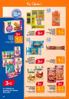 Vista previa En Muffins chocolate 90 g y Magdalenas valencianas 220 g Carrefour Classic No Gluten!, En Muffins chocolate 90 g y Magdalenas valencianas 220 g Carrefour Classic No Gluten! válido desde el 26/08/2026 | Página: 24