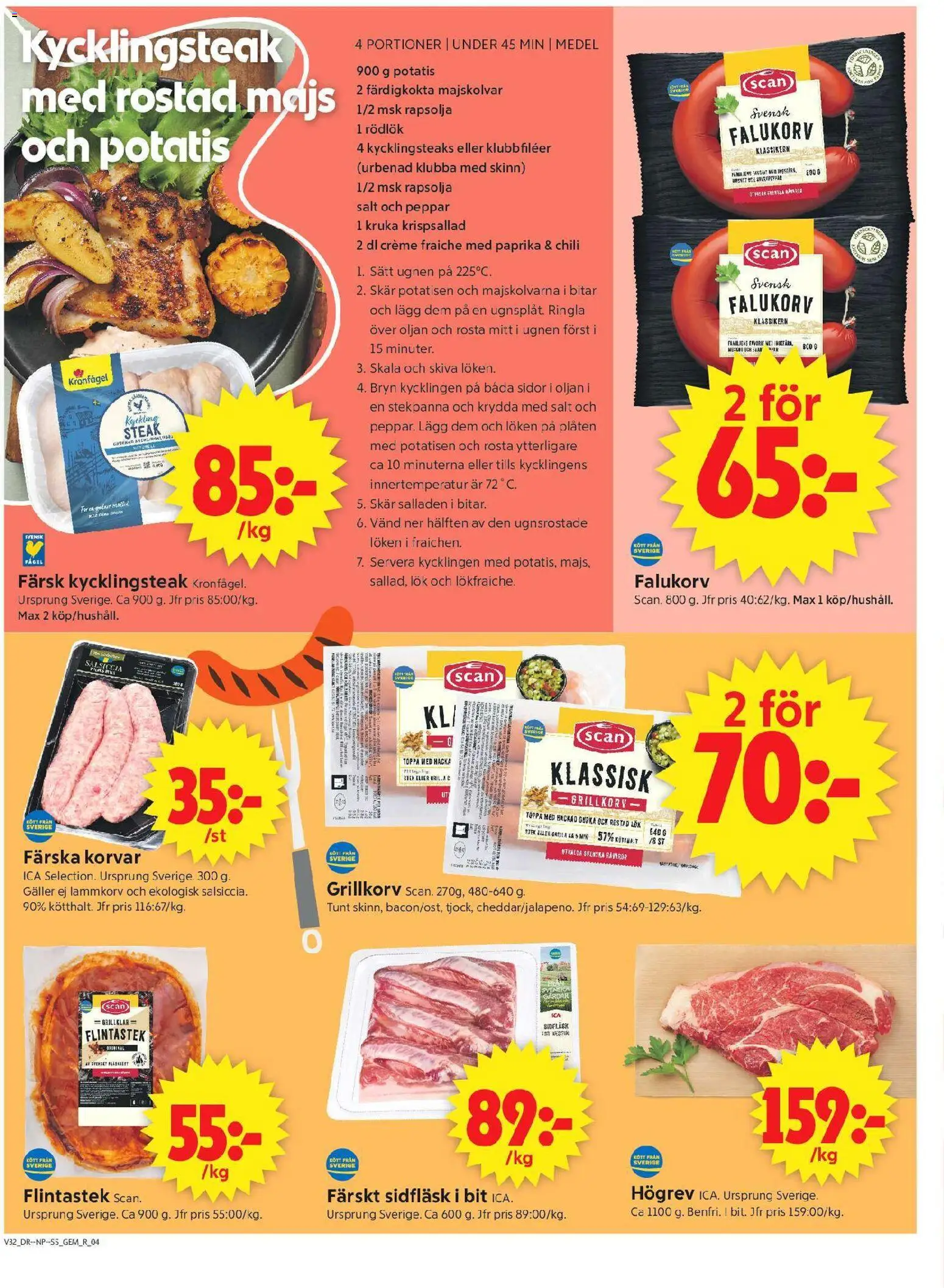 ICA Supermarket reklamblad aktuell från 03/08/2026 | Sida: 4