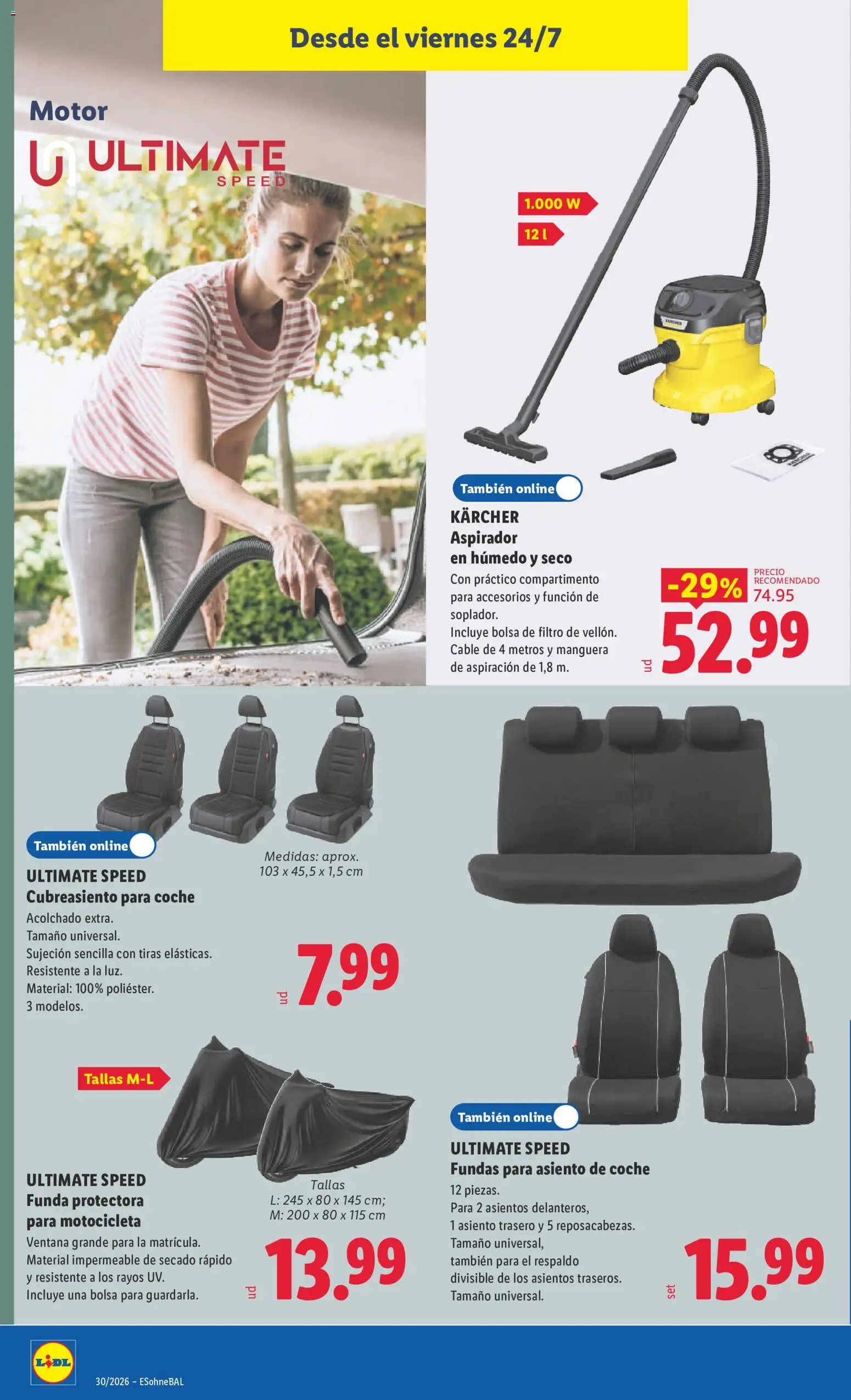 Lidl folleto de bazar │ válido desde el 20/07/2026 | Página: 20 | Productos: Manguera, Cable, Bolsa, Aspirador