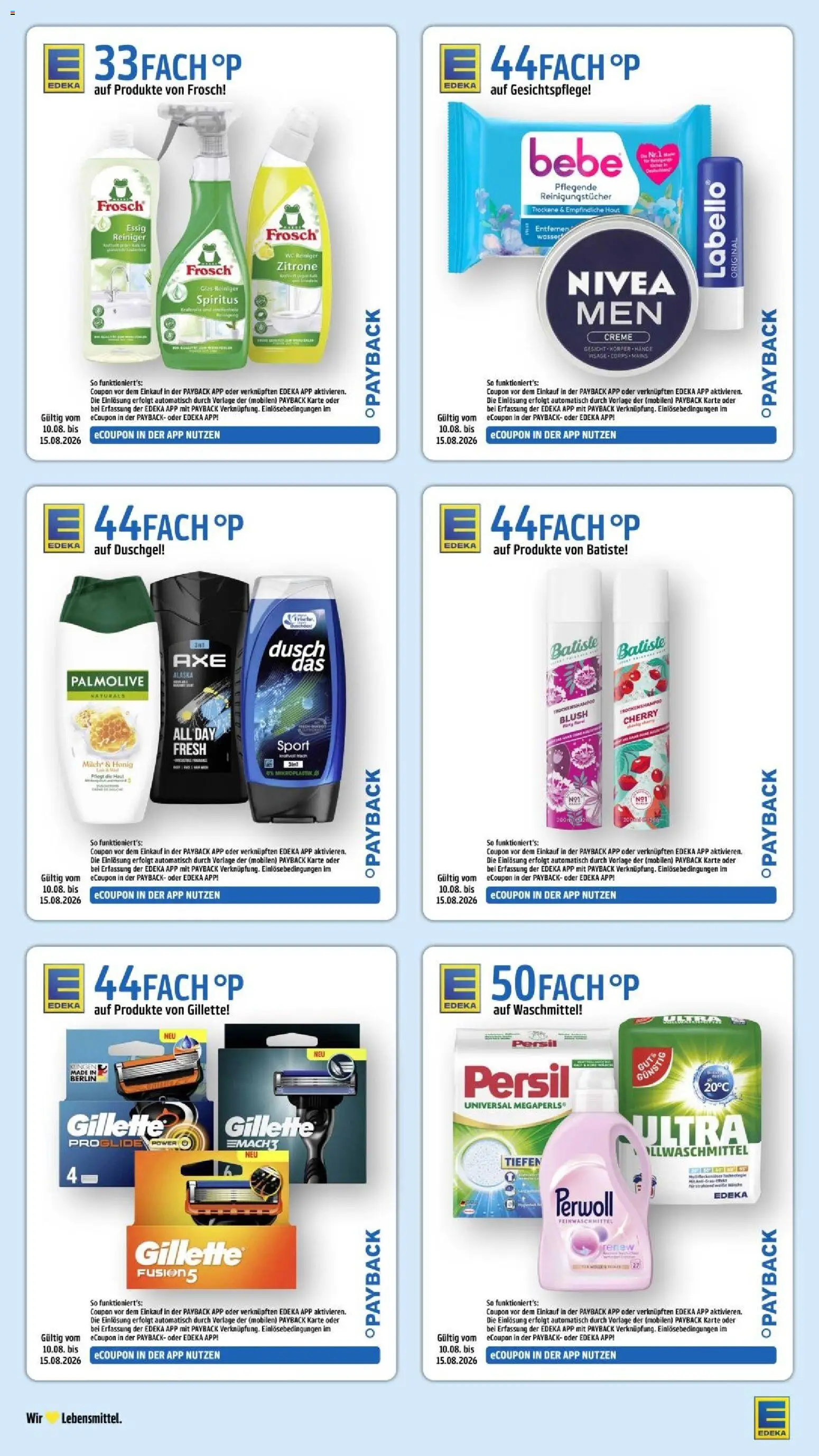 Edeka Prospekt Stuttgart – gültig ab 10.08.2026 | Seite: 38 | Produkte: Creme, Reinigungstücher, Zitrone, Persil