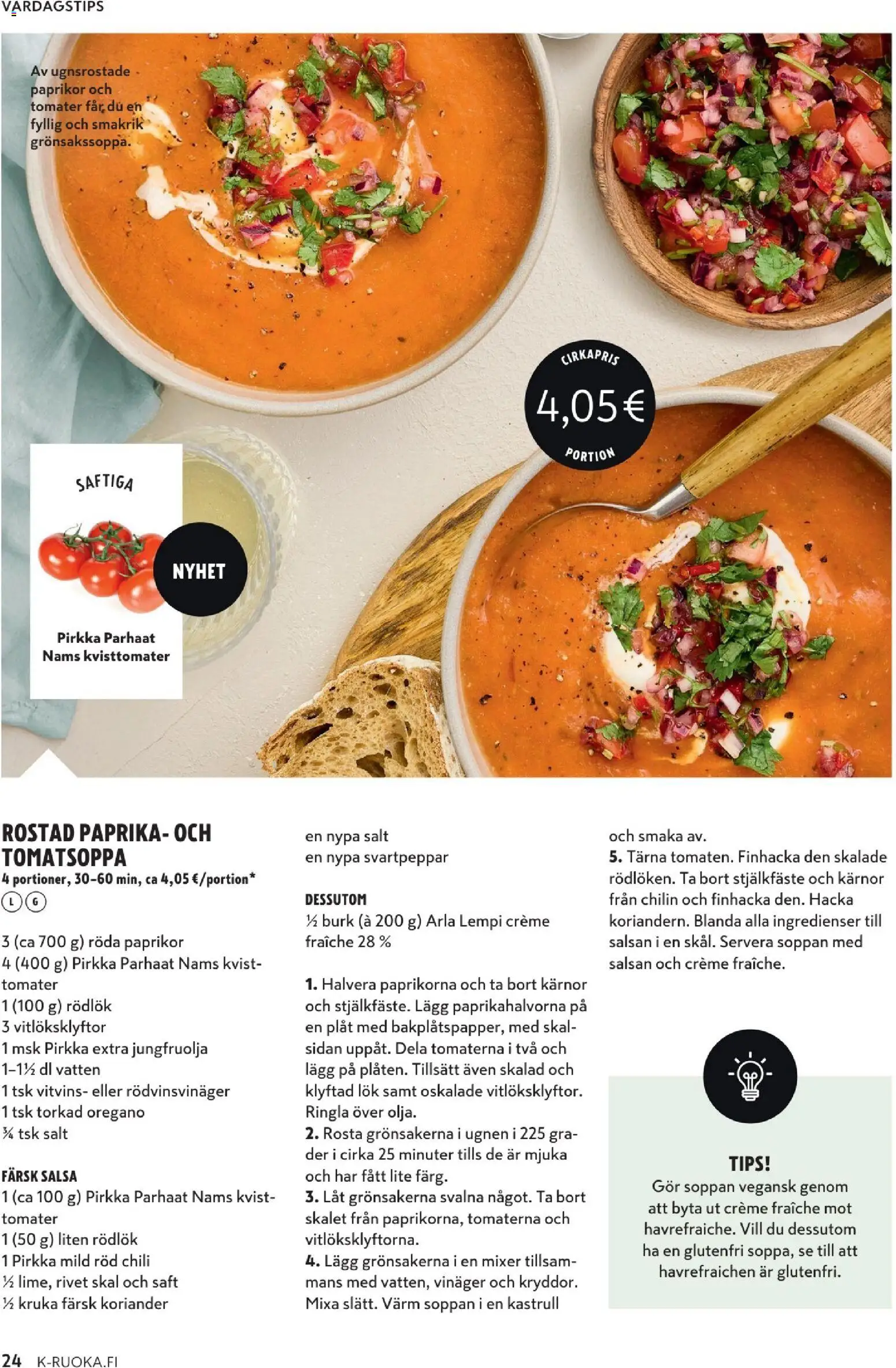 K-Supermarket tarjoukset - K-Mat – voimassa 06.05.2026 alkaen | Sivu: 24 | Tuotteet: Salsa, Oregano, Paprika, Chili