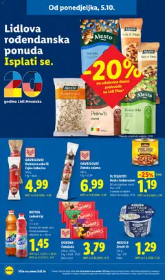 DORINA Čokolada, Chocolate bars - Pregled kataloga iz trgovine Lidl, vrijedi od 05.10.2026 | Stranica: 14