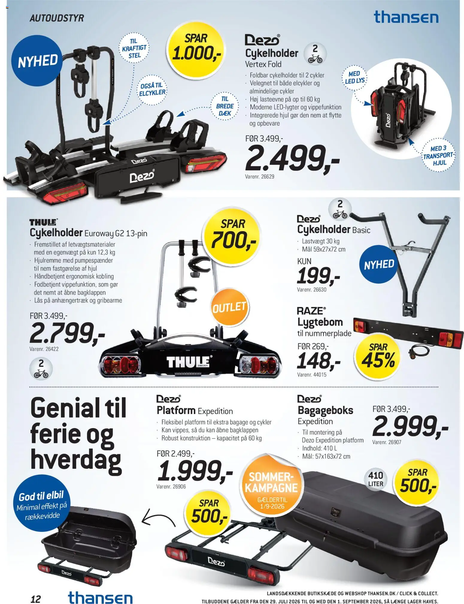 Thansen tilbudsavis – gyldig fra 29/07/2026 | Side: 12 | Produkter: Søm, Bagage