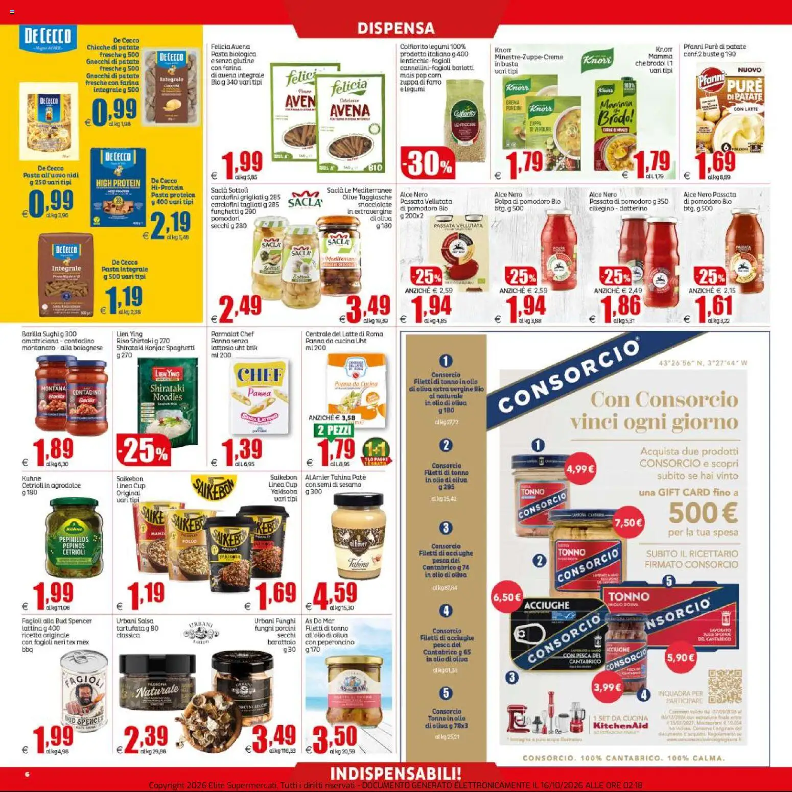 Volantino Elite Supermercati del 16/10/2026 | Pagina: 6