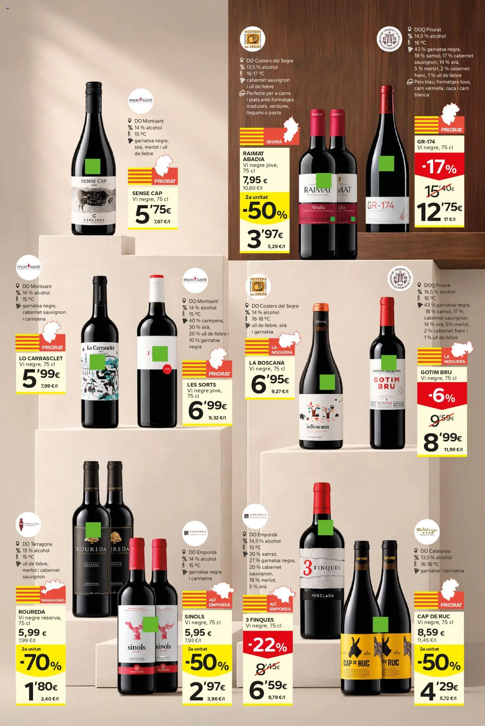 Caprabo El plaer de trobar la combinació perfecta │ válido desde el 15/10/2026 | Página: 9 | Productos: Pasta, Alcohol