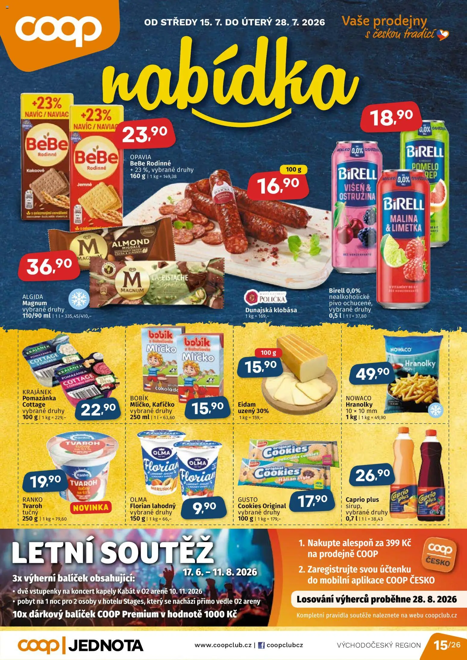 Coop leták - Východočeský region od 15.07.2026 | Strana: 1