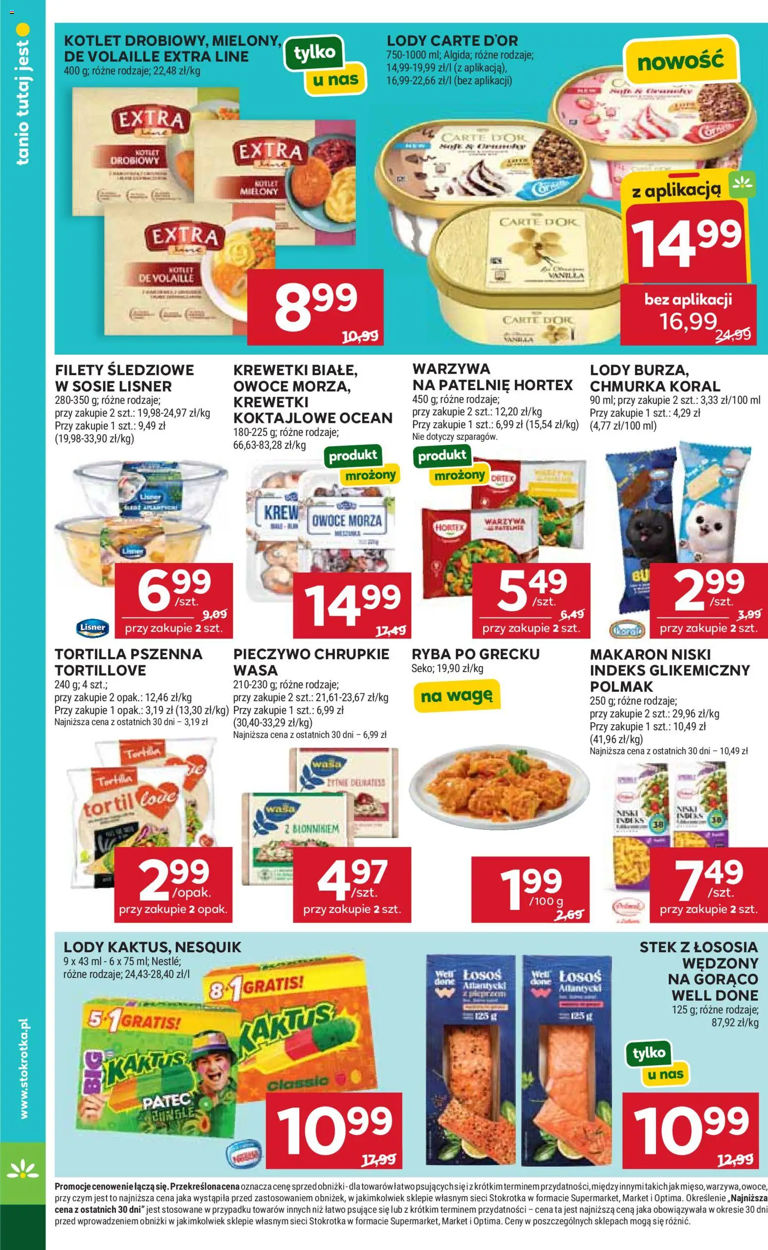 Stokrotka gazetka od 11.06.2026 | Strona: 42 | Produkty: Stokrotka, Tortilla, Makaron, Owoce morza