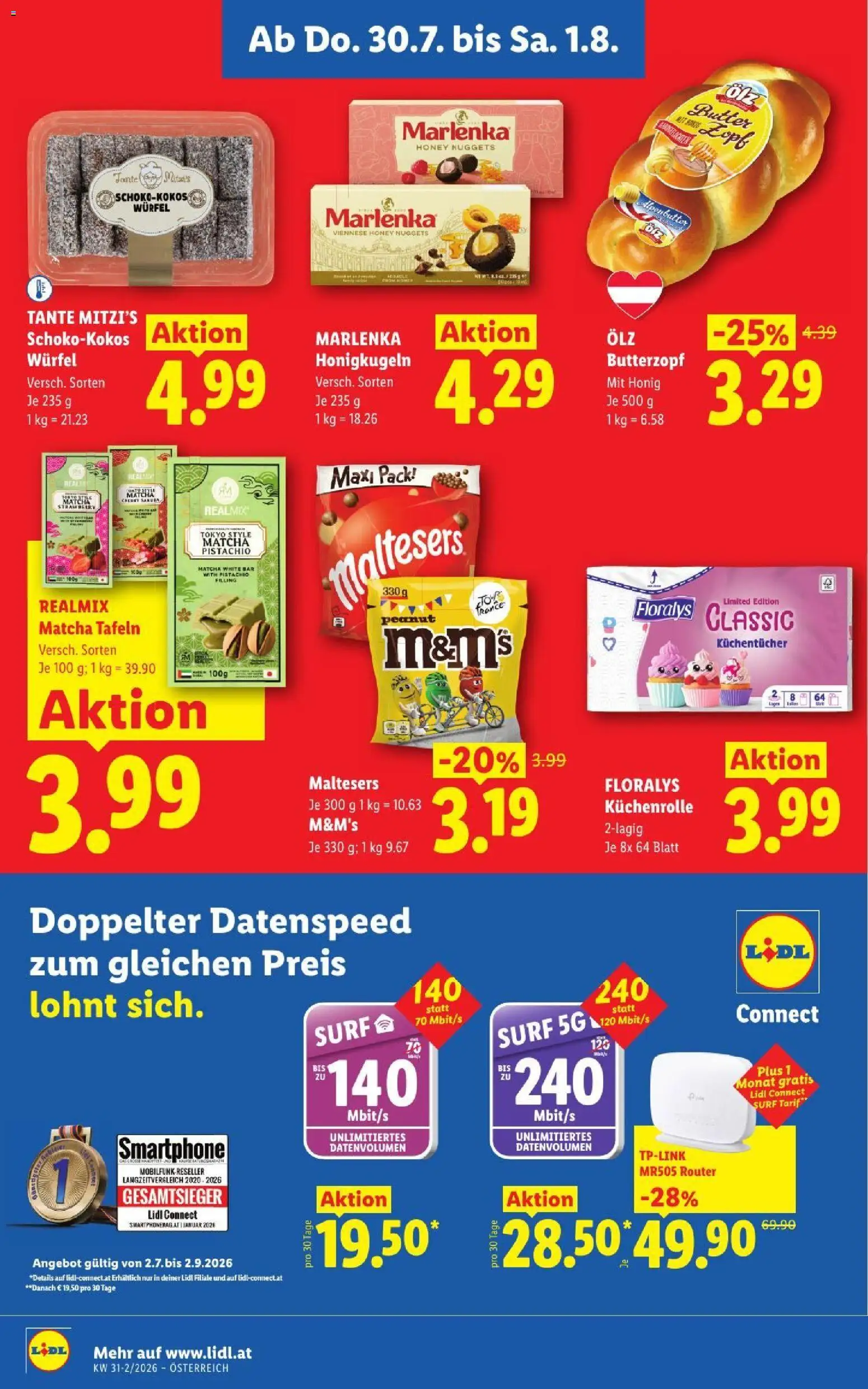 Lidl - Flugblatt gültig ab 30.07.2026 | Seite: 16 | Produkte: Smartphone, Matcha, Butter