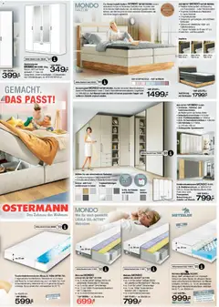 Ostermann Prospekt ab 24.10.2026 gültig | Seite: 9 | Produkte: Bett, Matratze, Kleiderschrank, Topper