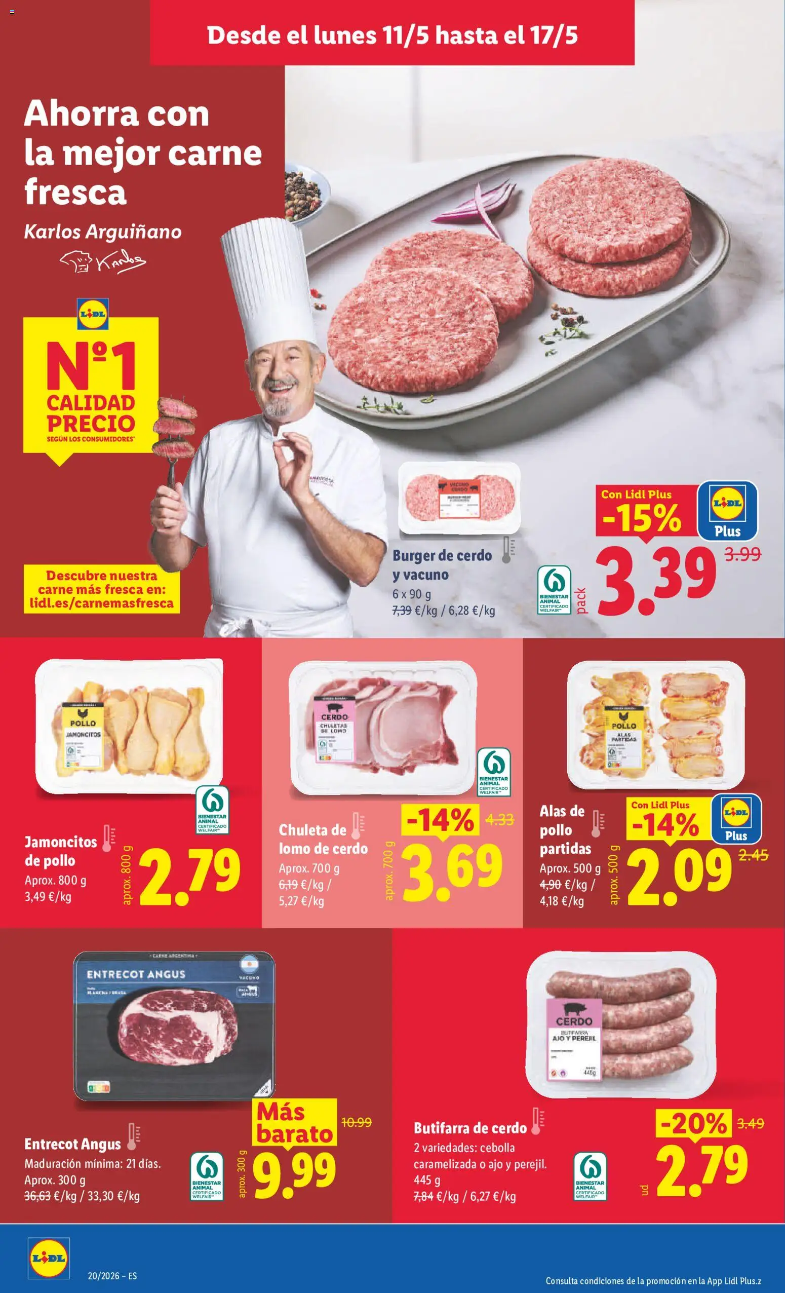 Lidl folleto │ válido desde el 11.05.2026 | Página: 10 | Productos: Cerdo, Παγωμένο τσάι