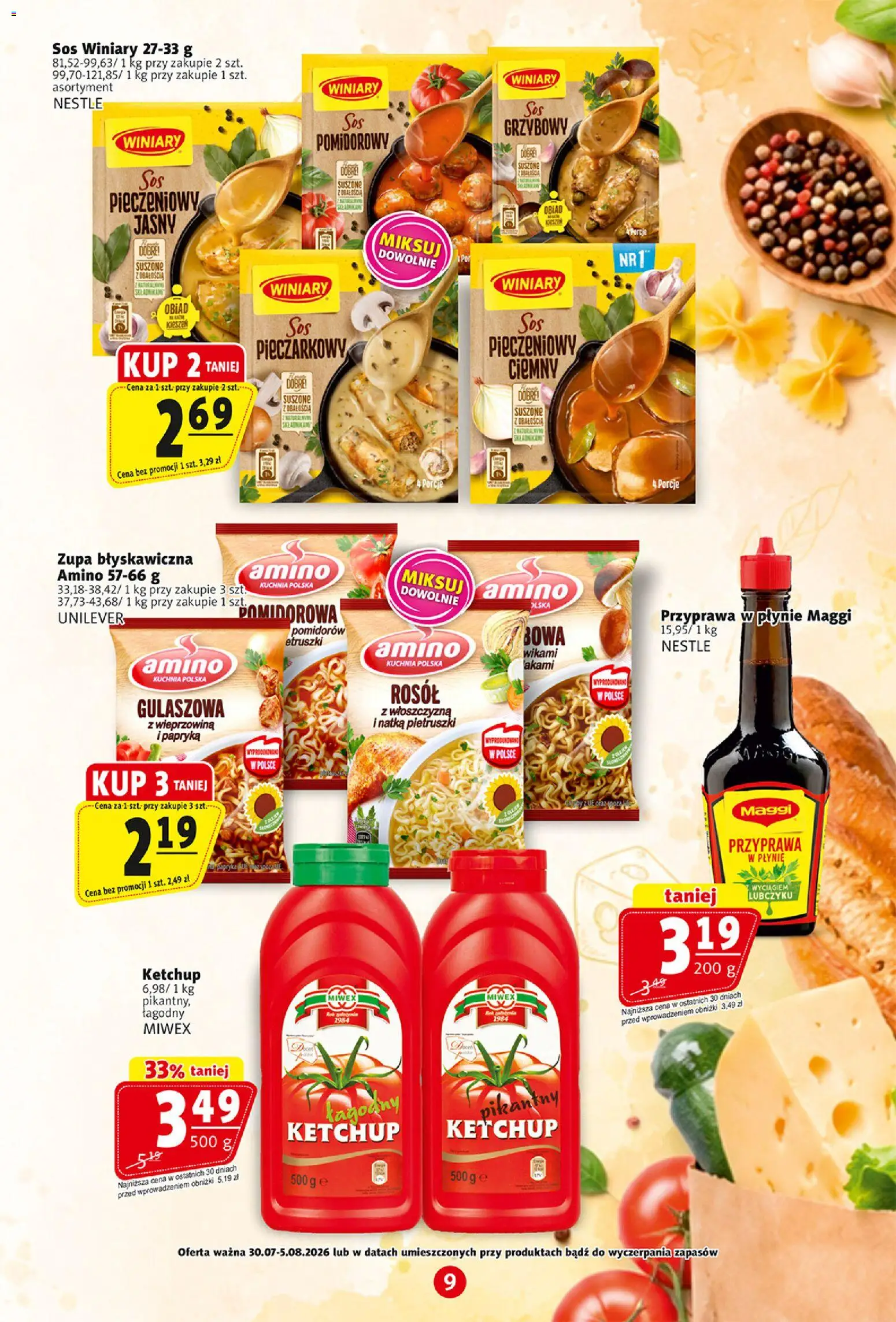 Prim Market gazetka od 30.07.2026 | Strona: 9 | Produkty: Włoszczyzna, Zupa, Natka pietruszki, Wieprzowina