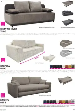 Kondela leták platný od 16.05.2025 | Strana: 33 | Produkty: Rozkladacia pohovka, Pohovka